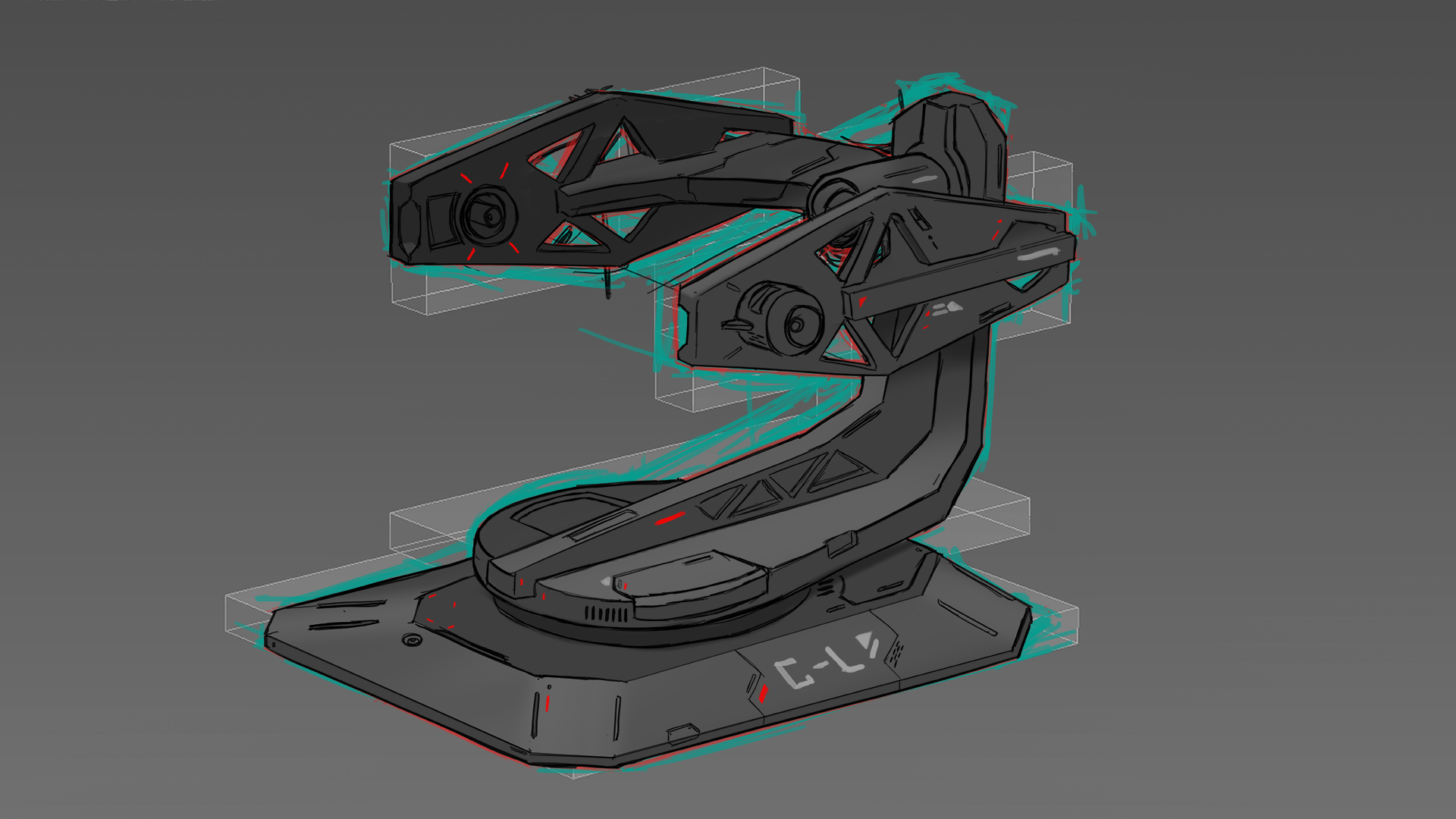 sketch，machine design，3D modeling，