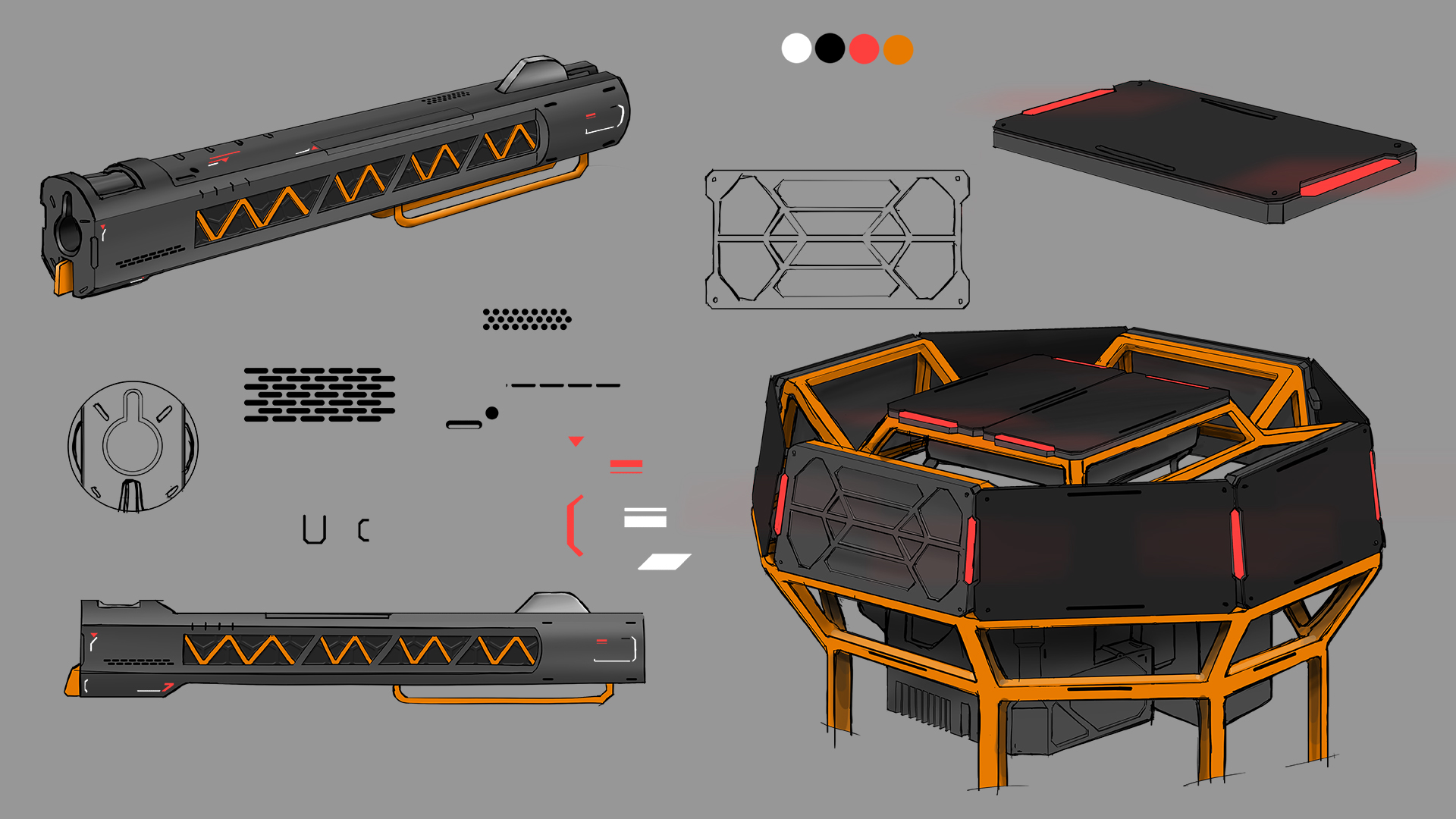 sketch，machine design，3D modeling，