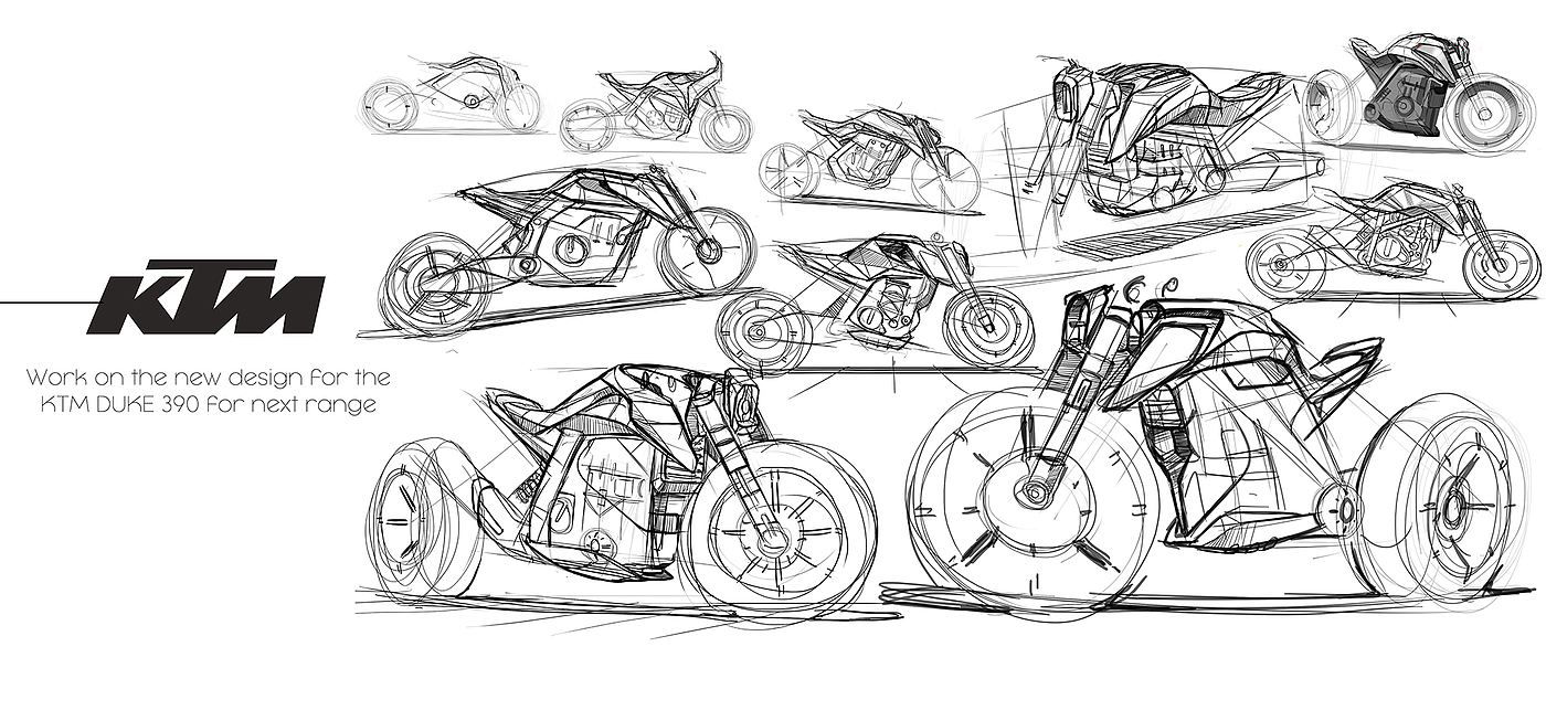 DUKE 390，motorcycle，Automatic design，