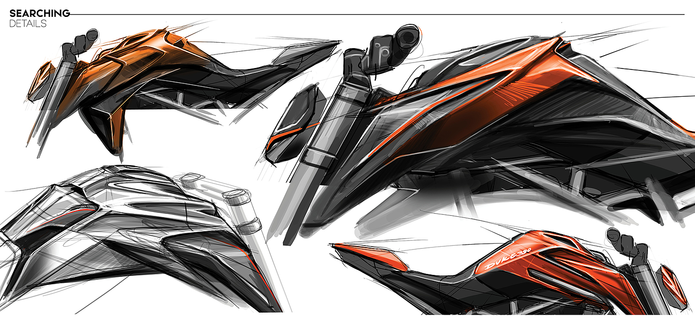 DUKE 390，motorcycle，Automatic design，