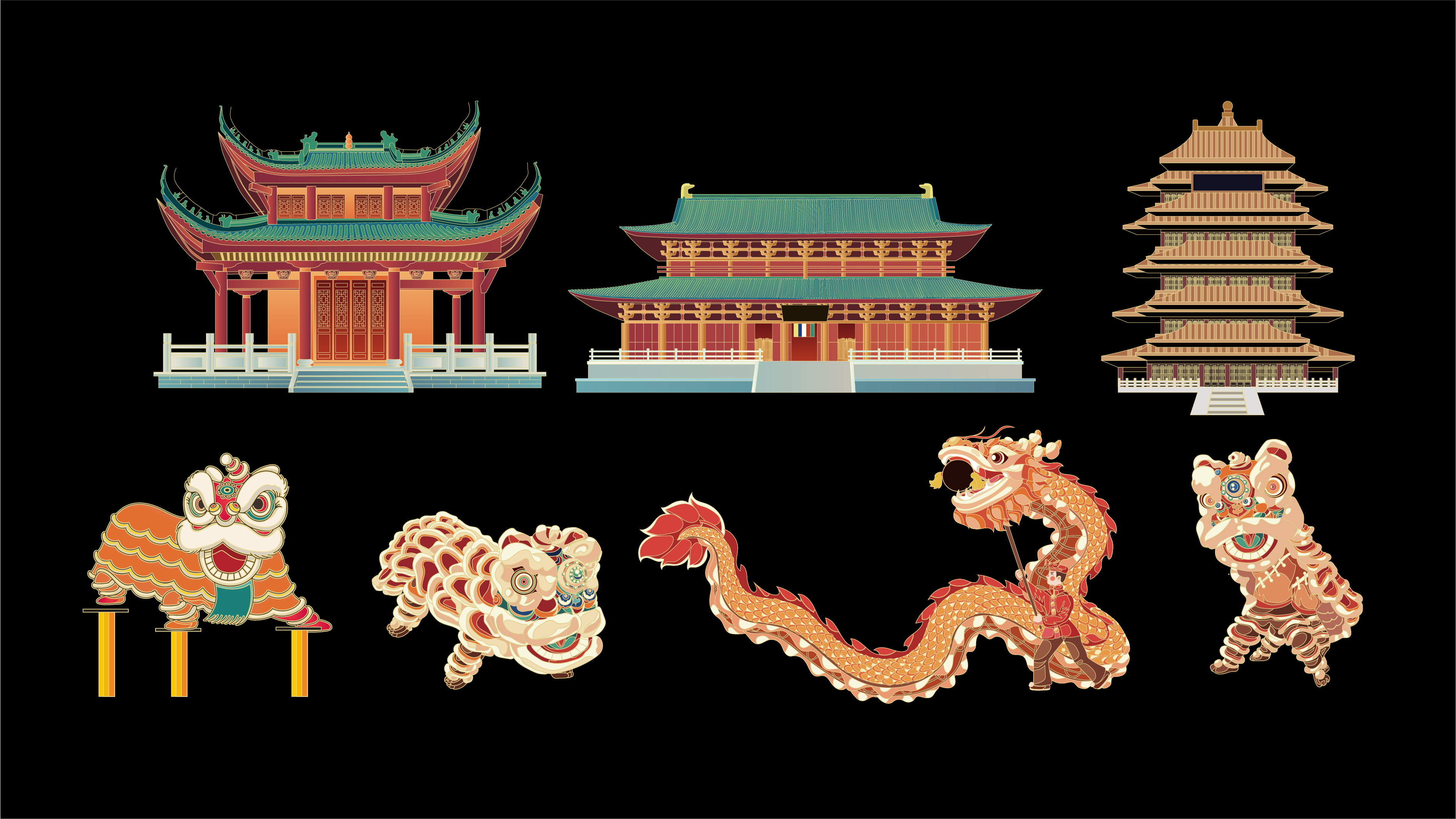 Original, packaging, illustration, font, paper-cut, Guofeng，