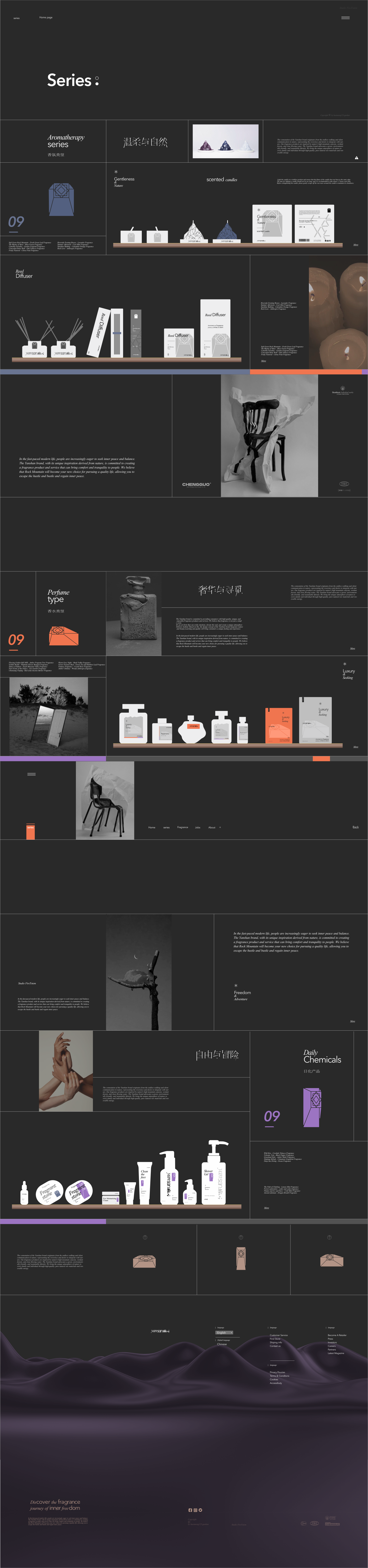 Brand design，packing design，Fragrance packaging，Fast consumer packaging，Packaging Design of Daily Chemical，Hefei Chengguo Brand，Brand packaging case，Yanshan brand packaging case，