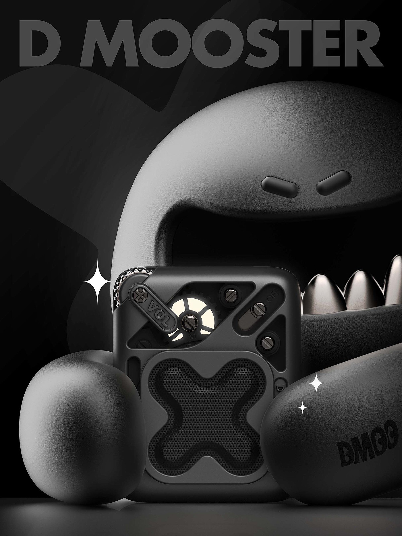 Big Monster，dmooster，loudspeaker box，industrial design，Chaopin，3C products，brand，IP，