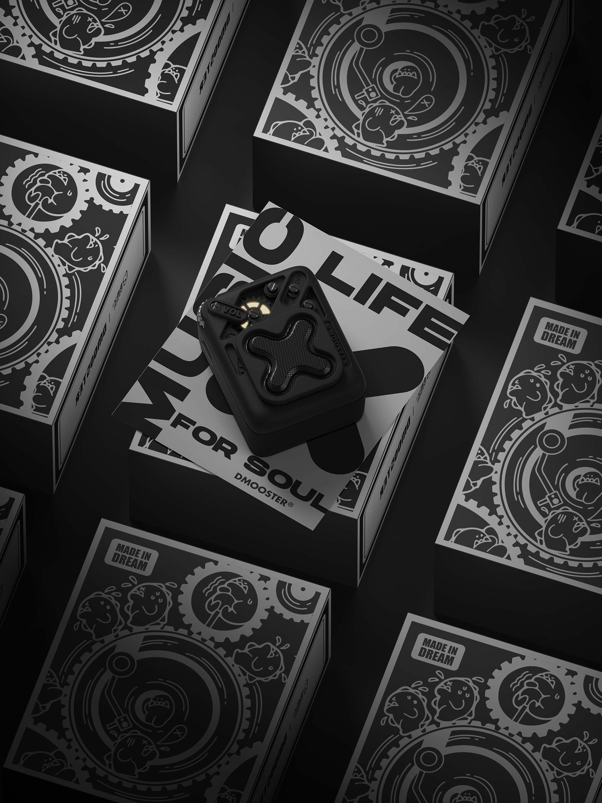 Big Monster，dmooster，loudspeaker box，industrial design，Chaopin，3C products，brand，IP，