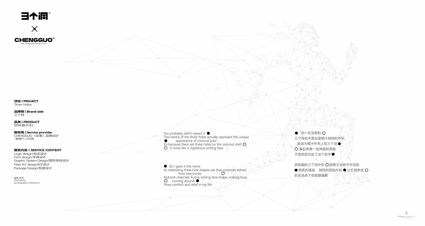 合肥呈果品牌设计，三个洞椰子水，椰子水包装设计，椰子水包装，饮料包装设计，包装设计全案，包装设计，饮品设计，