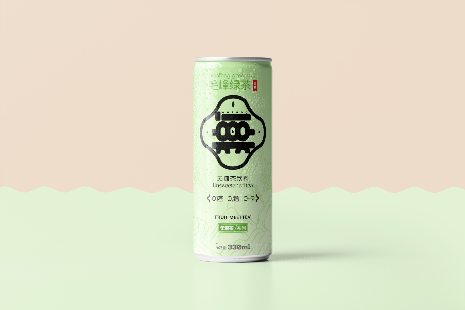 Sugar-free Tea Packaging Design，Hefei is fruiting，Guo Kun's personal works，Tea packaging design，Canned Sugar Free Tea Design，Product design，Sugar-free tea packaging case design，Sugar-free Tea Brand Design，