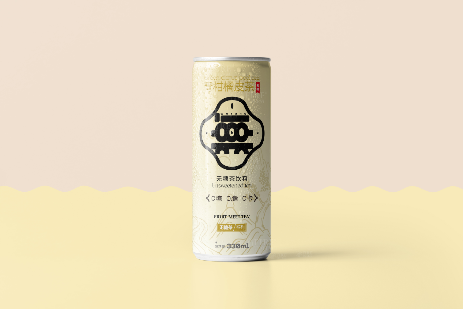Sugar-free Tea Packaging Design，Hefei is fruiting，Guo Kun's personal works，Tea packaging design，Canned Sugar Free Tea Design，Product design，Sugar-free tea packaging case design，Sugar-free Tea Brand Design，