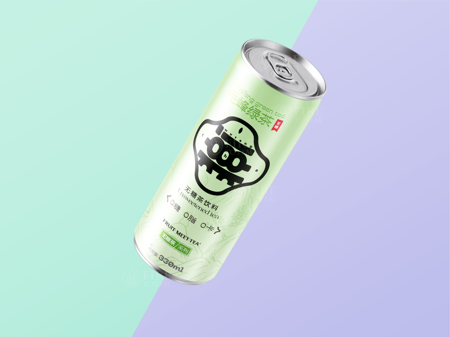 Sugar-free Tea Packaging Design，Hefei is fruiting，Guo Kun's personal works，Tea packaging design，Canned Sugar Free Tea Design，Product design，Sugar-free tea packaging case design，Sugar-free Tea Brand Design，