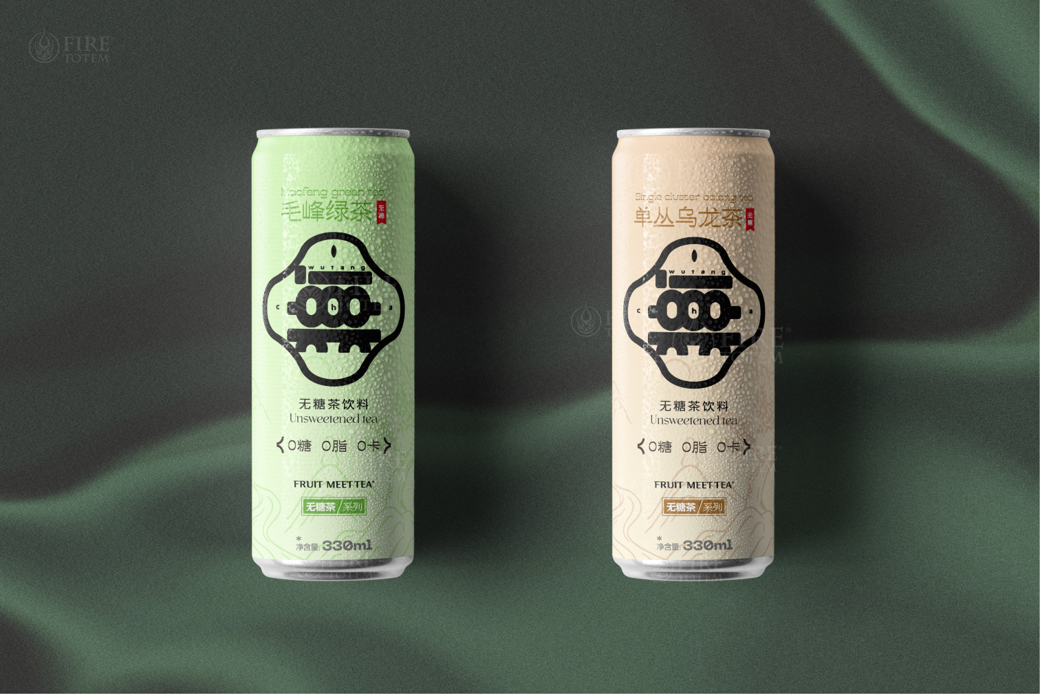 Sugar-free Tea Packaging Design，Hefei is fruiting，Guo Kun's personal works，Tea packaging design，Canned Sugar Free Tea Design，Product design，Sugar-free tea packaging case design，Sugar-free Tea Brand Design，