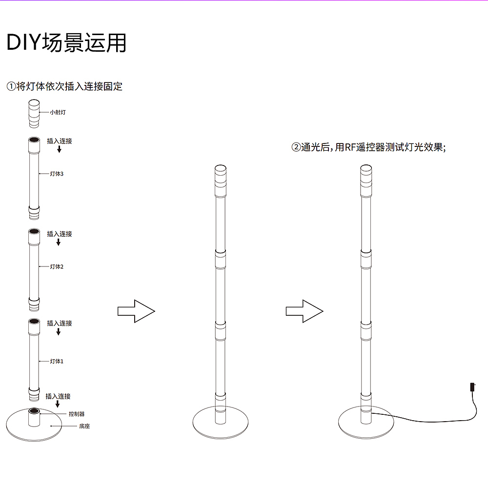 落地灯，氛围灯，桌面氛围灯，DIY灯光，