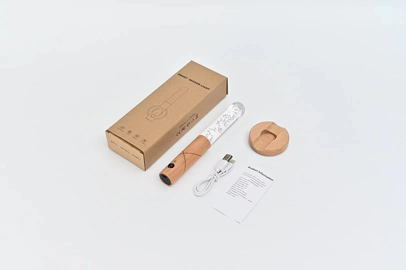 Night light，Atmosphere lamp，LED wooden stick lamp，stepless dimming，