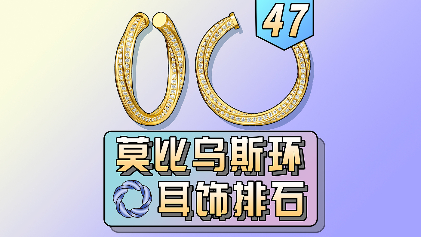 Jewelry modeling，Jewelry design，rhino，Rhinoceros plug-in，Mobius strip ，Jewellery，