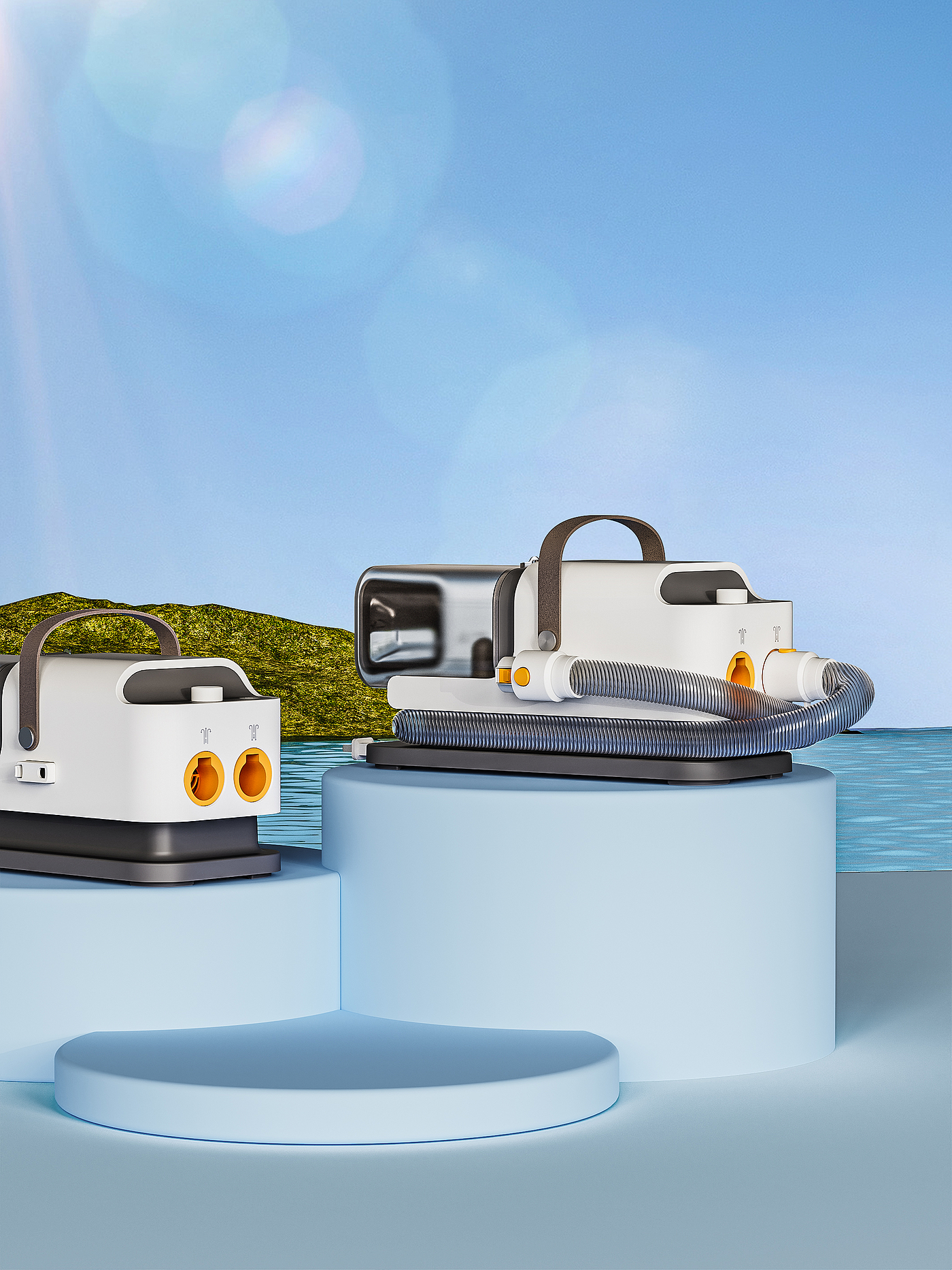 pet care machine，Integrated washing and blowing，Pets，Suction wool，Appearance design，Structural design，