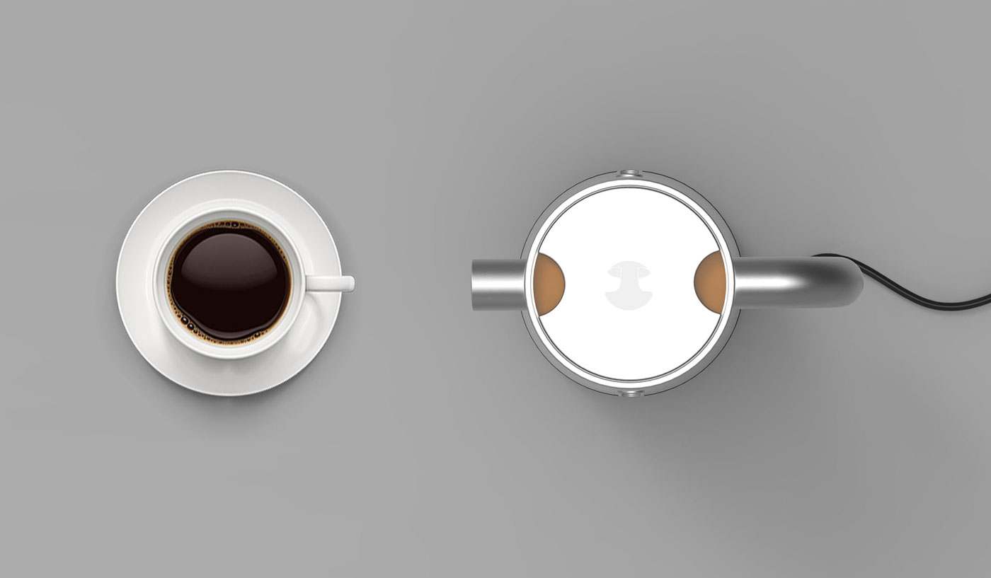 Electric Kettle，Electric kettle，Industrial Aesthetics，