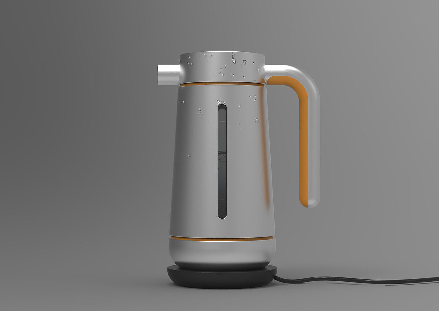 Electric Kettle，电热水壶，工业美学，