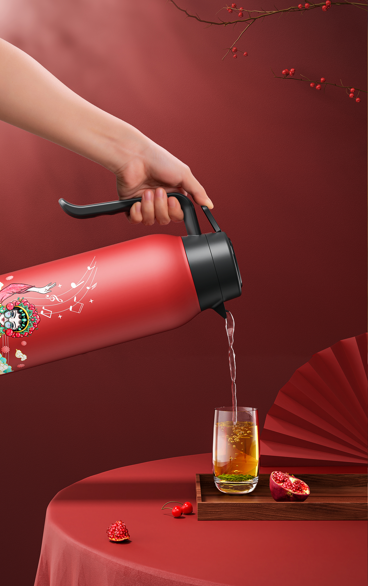 Keyshot rendering，Kitchenware，Product rendering，glass，