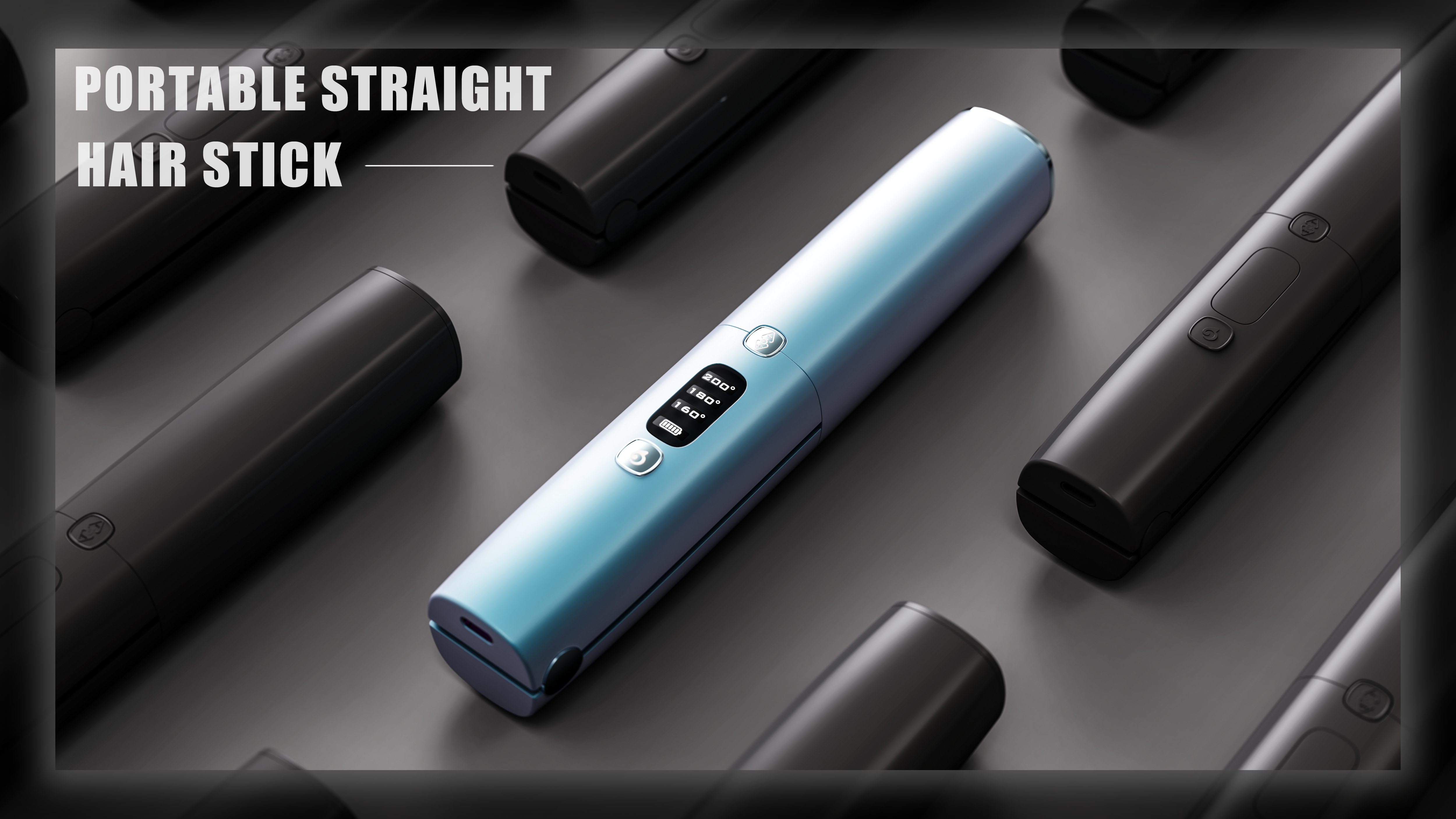 Straight hair stick，Simplicity，Metallic paint，electroplate，small home appliances，