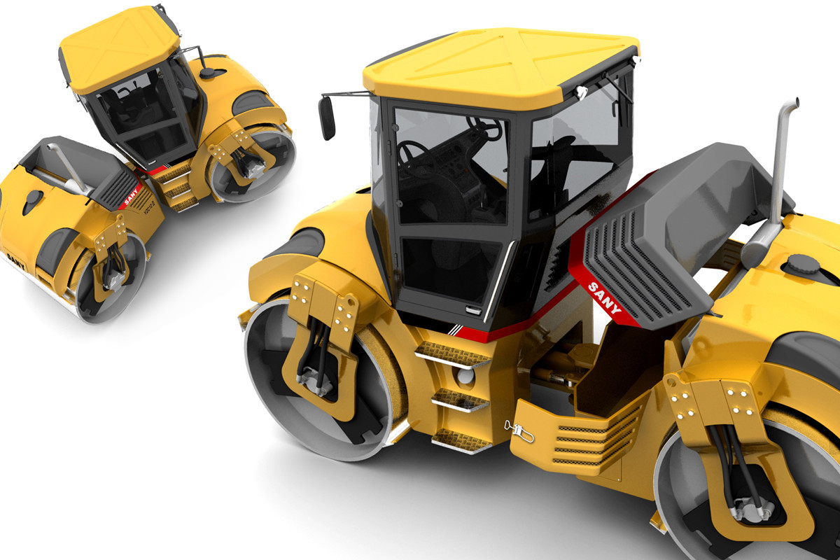 industrial design，product design，Heavy industry machinery，excavating machinery，Forklift，Crane，