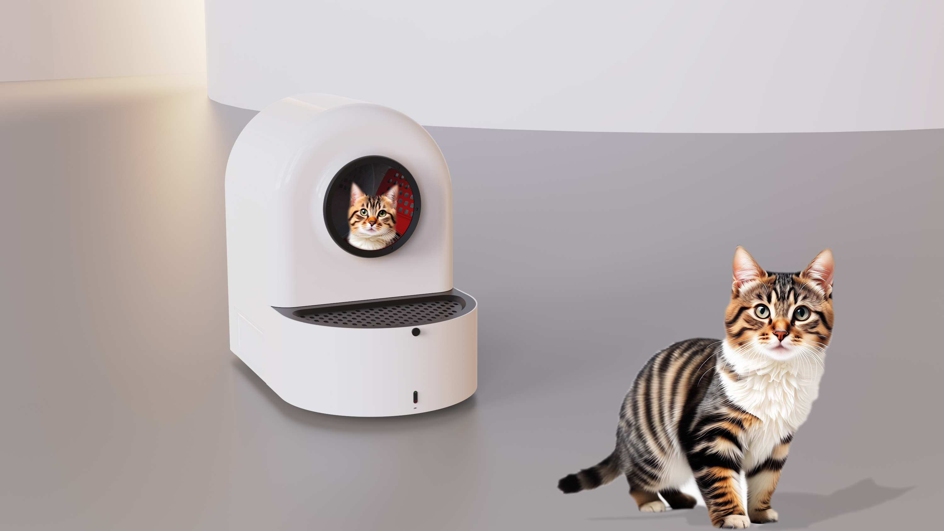 Intelligent litter box, fully automatic, really fully automatic，