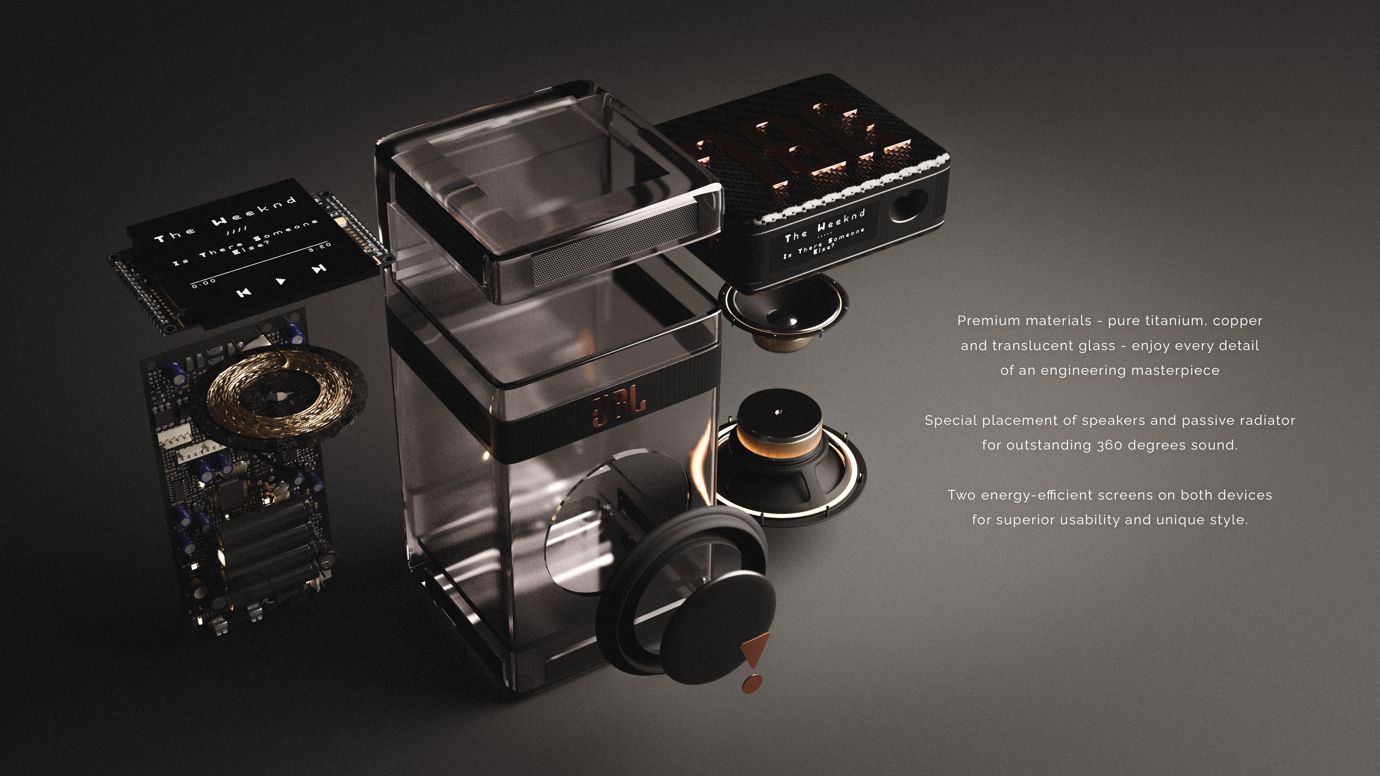 multi-function，design，jbl，3D modeling，