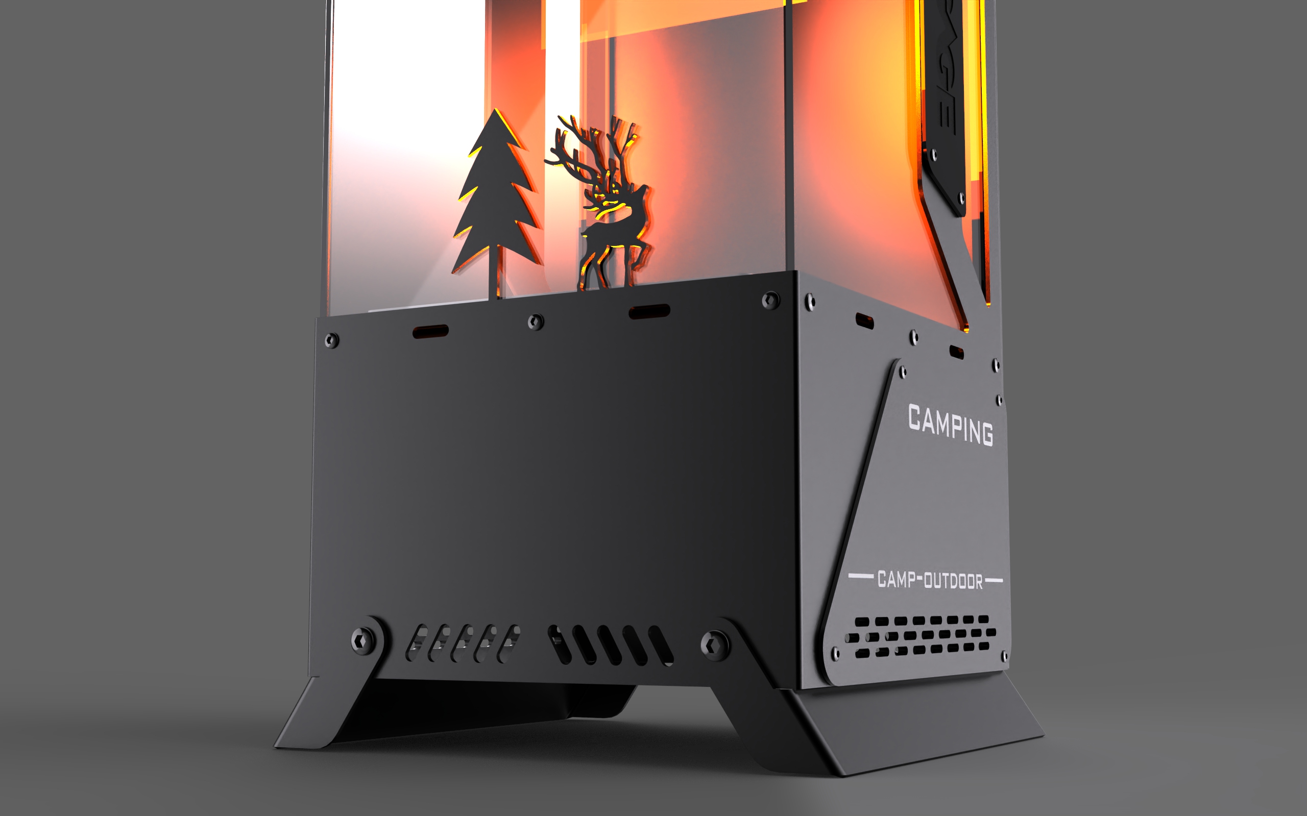 Outdoor viewing stove，Camping picnic，camping，