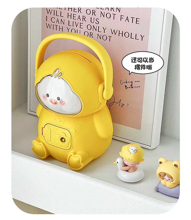 savings bank，Yellow duck，lovely，Cartoon，save money，