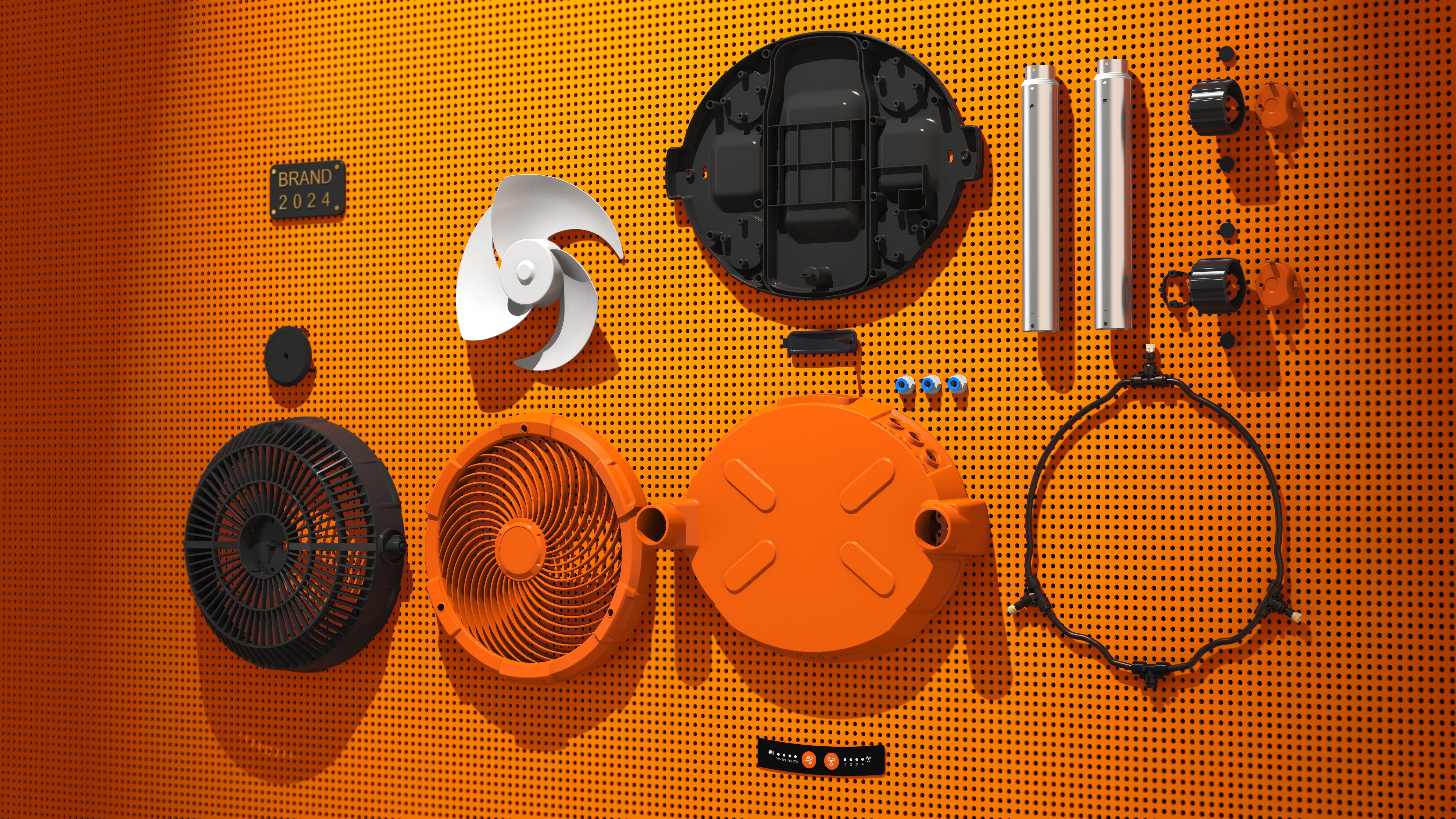 Spray fan，outdoors，indoor，External solar charging，Telescopic rod，Easy to move，Household appliances，Outdoor appliances，