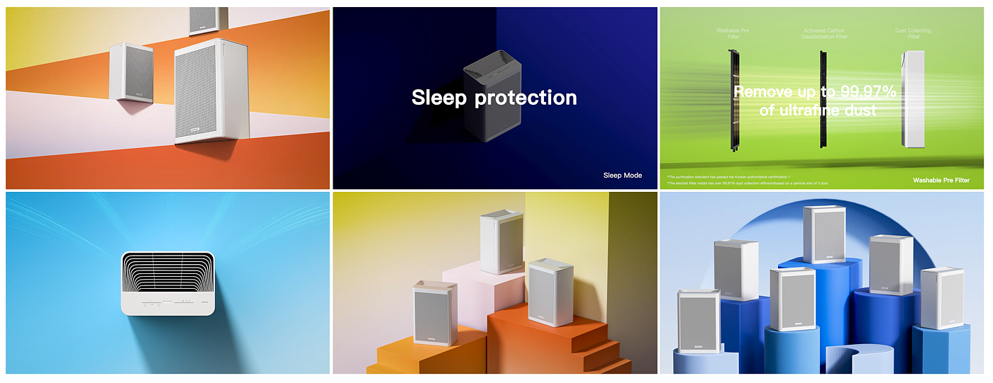 Samsung，samsung，three-dimensional，animation，purifier，indoor，