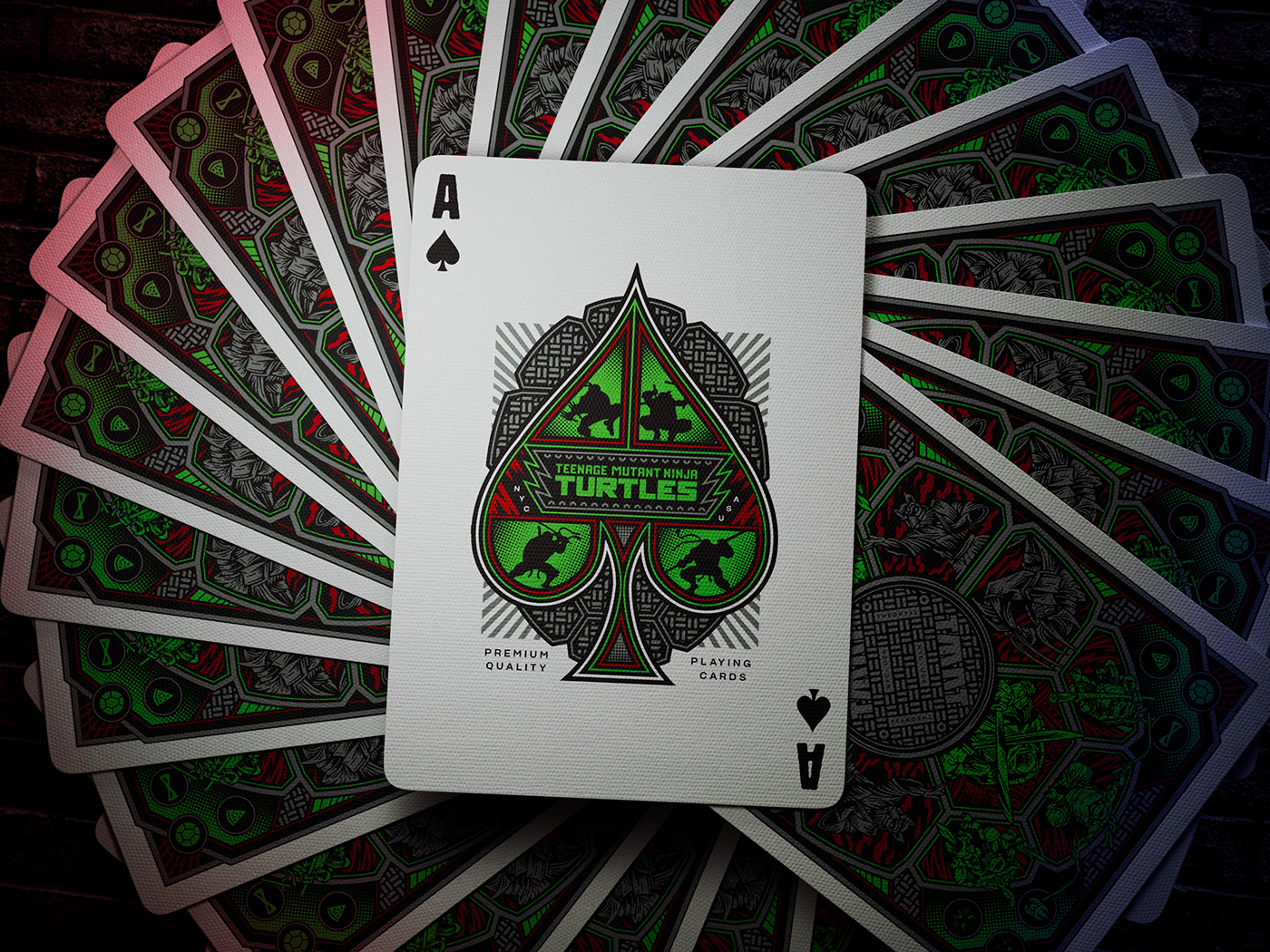 cgi，poker，card，originality，Teenage Mutant Ninja Turtles，