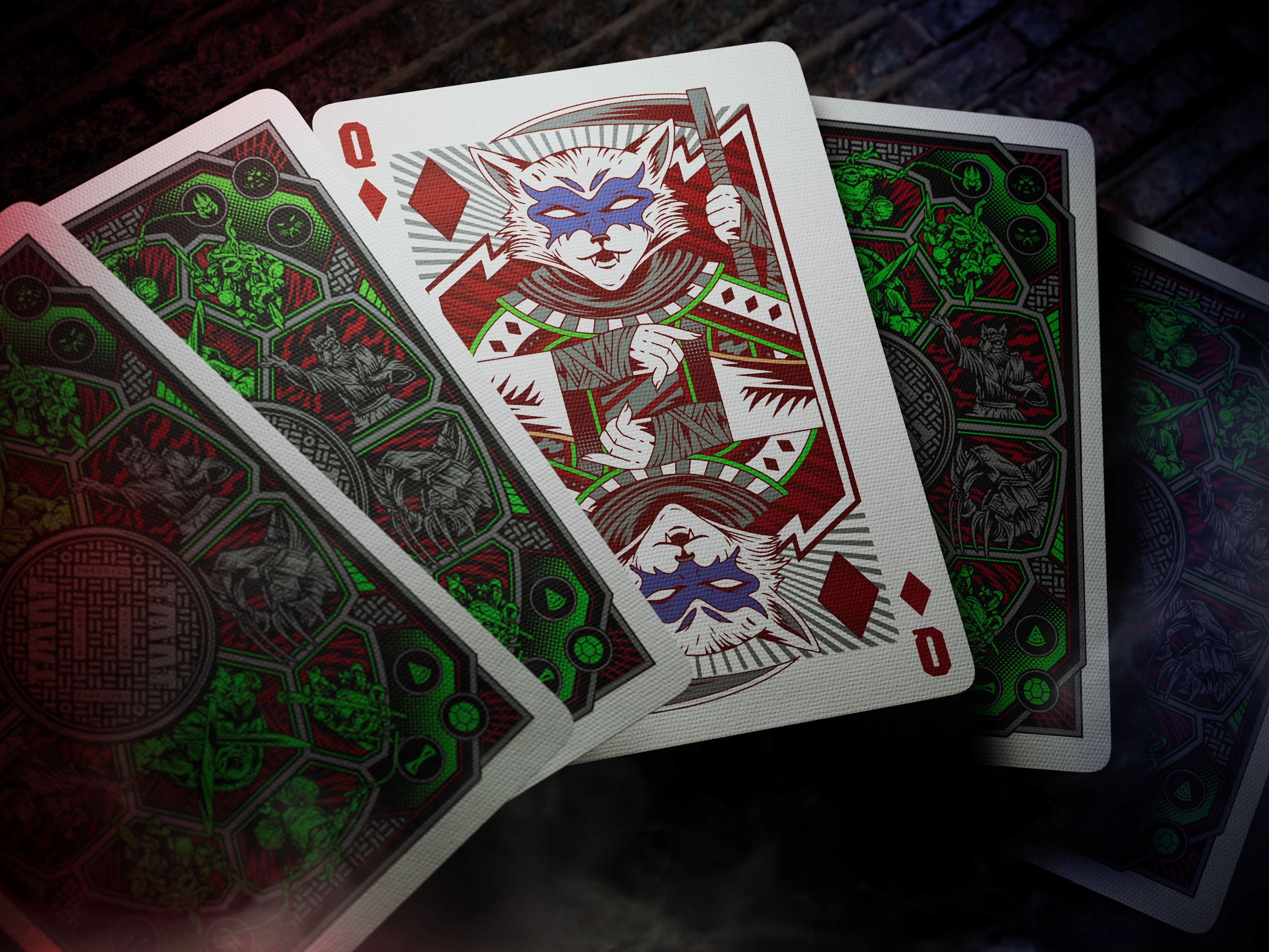 cgi，poker，card，originality，Teenage Mutant Ninja Turtles，