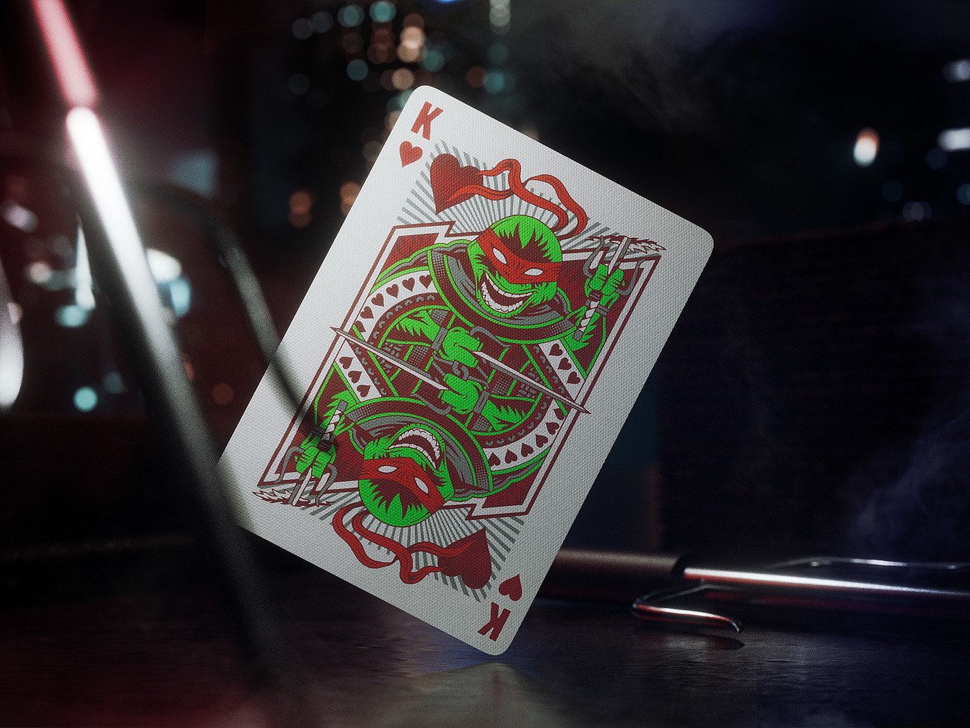 cgi，poker，card，originality，Teenage Mutant Ninja Turtles，
