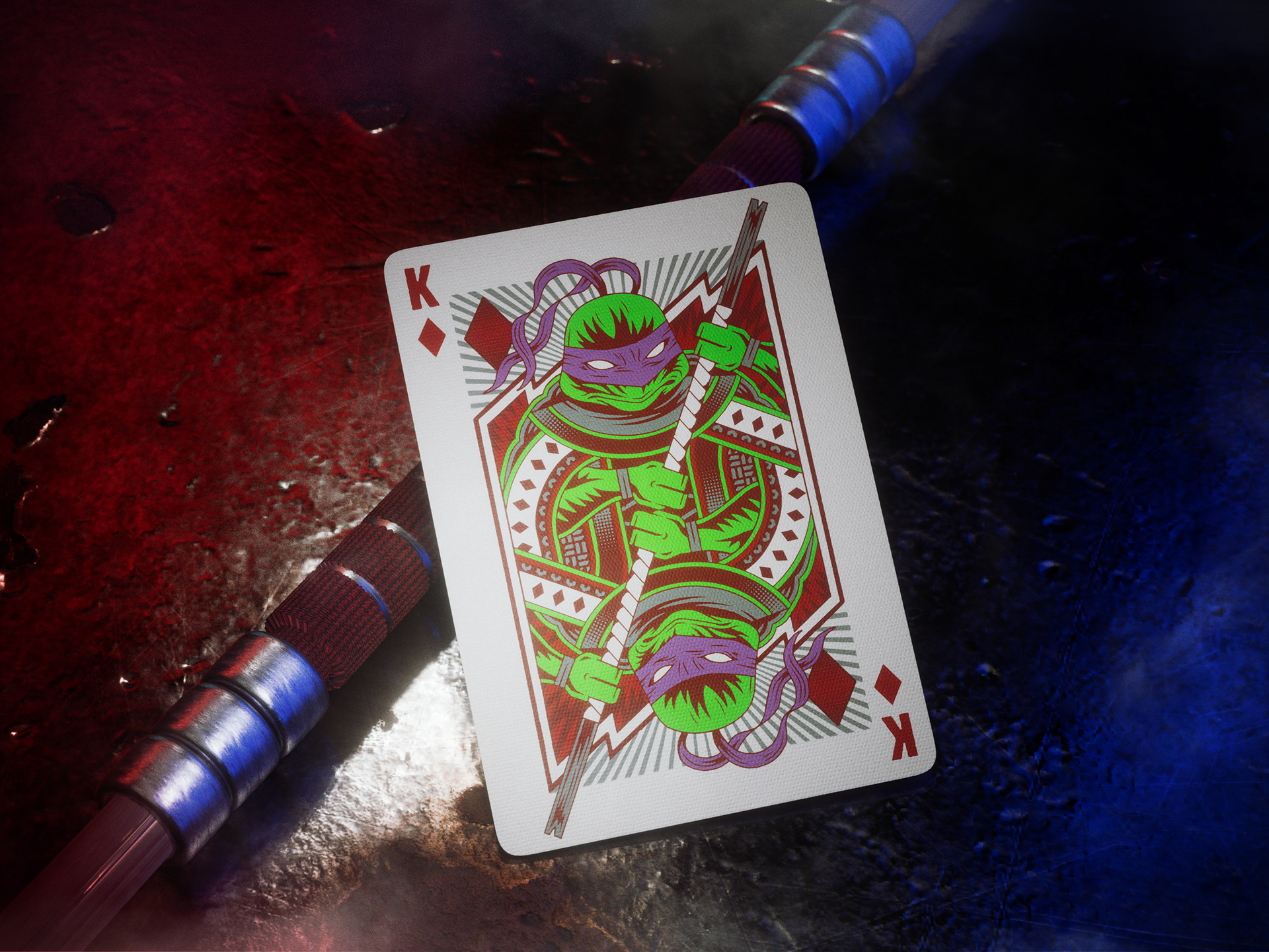 cgi，poker，card，originality，Teenage Mutant Ninja Turtles，