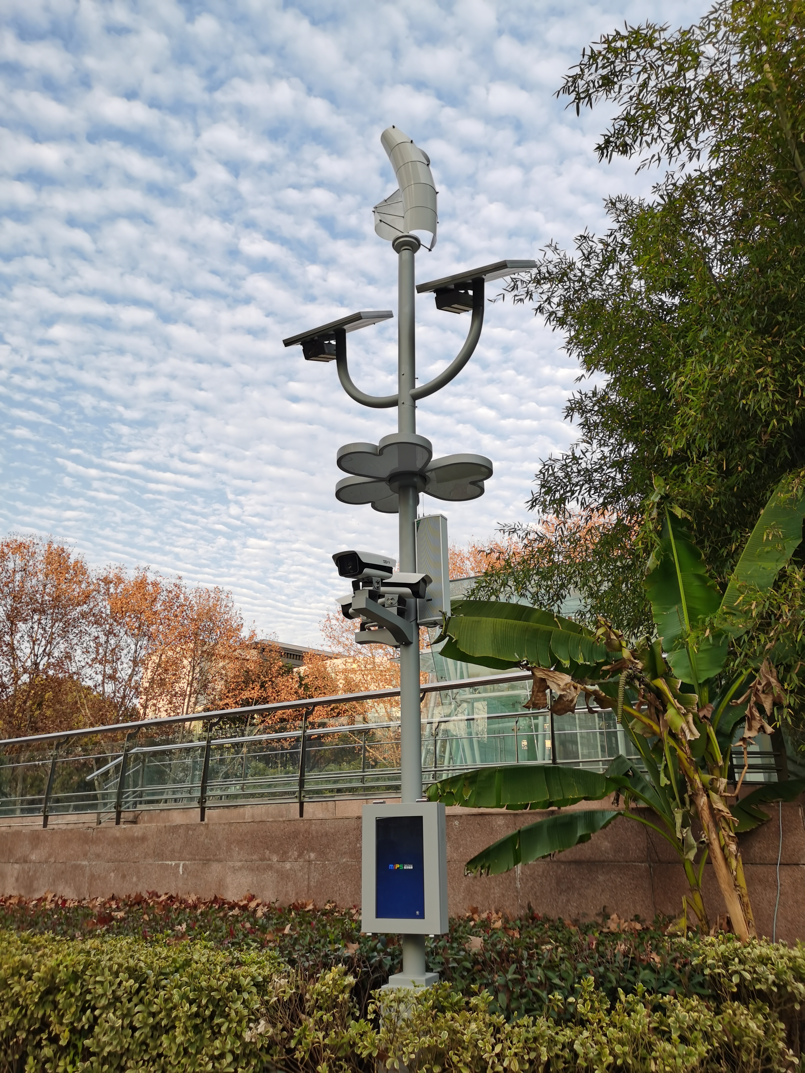 Street lamp design，Clover shape，