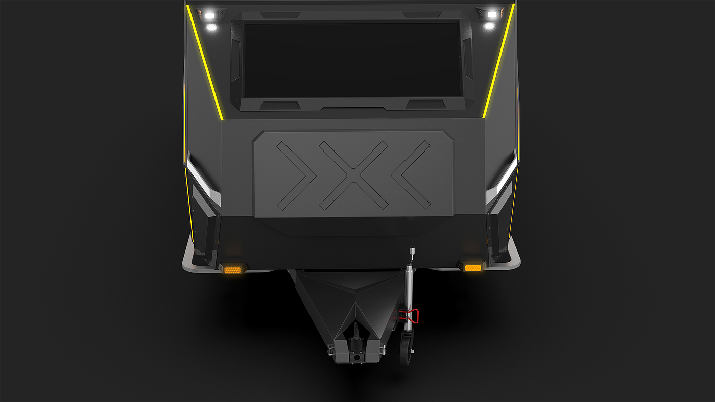 Touring car，Trailer RV，Touring vehicle，Mecha wind，