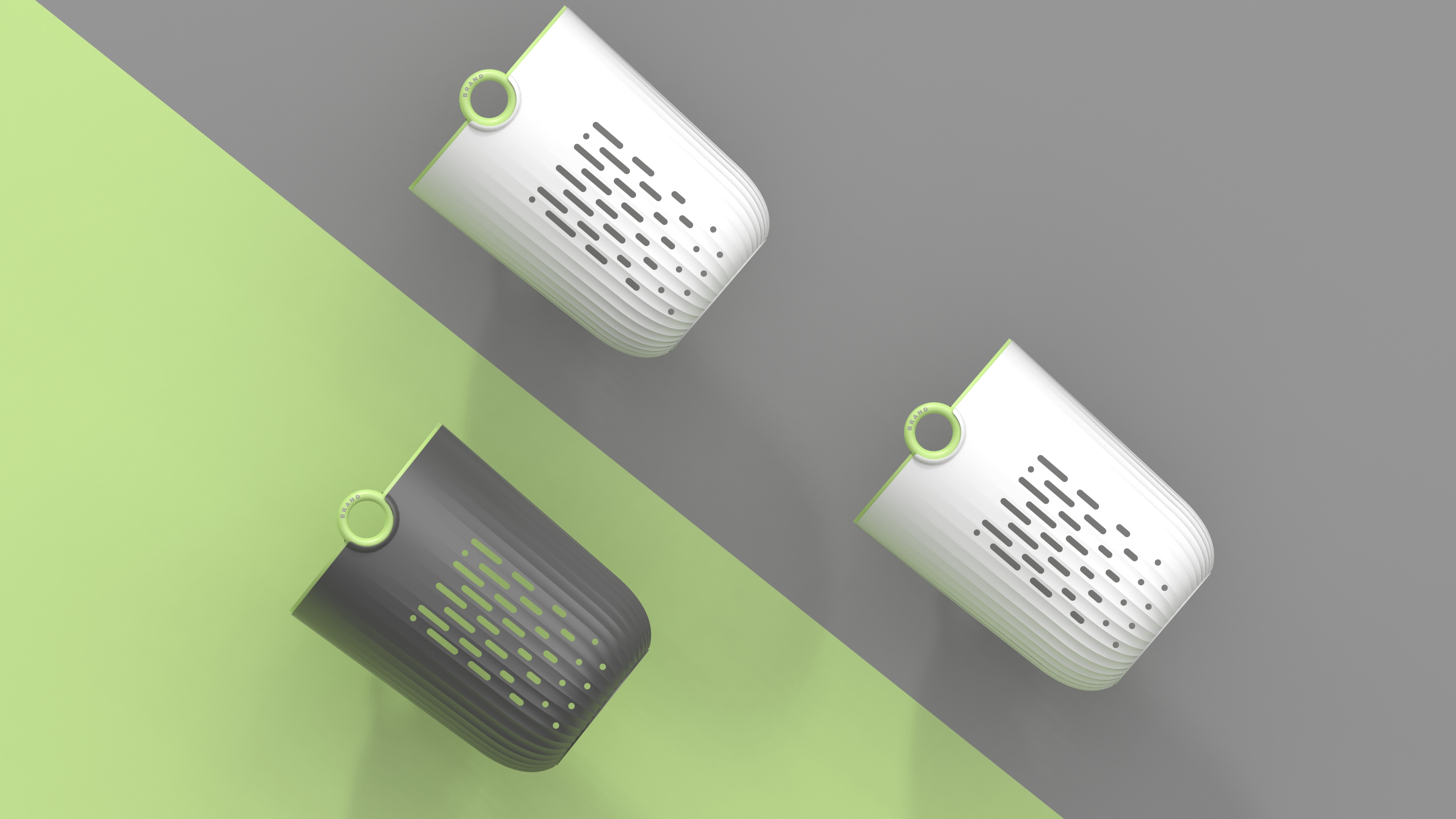 trash can，Hollow Trash，Easy Bagging Trash，Dopamine color matching，