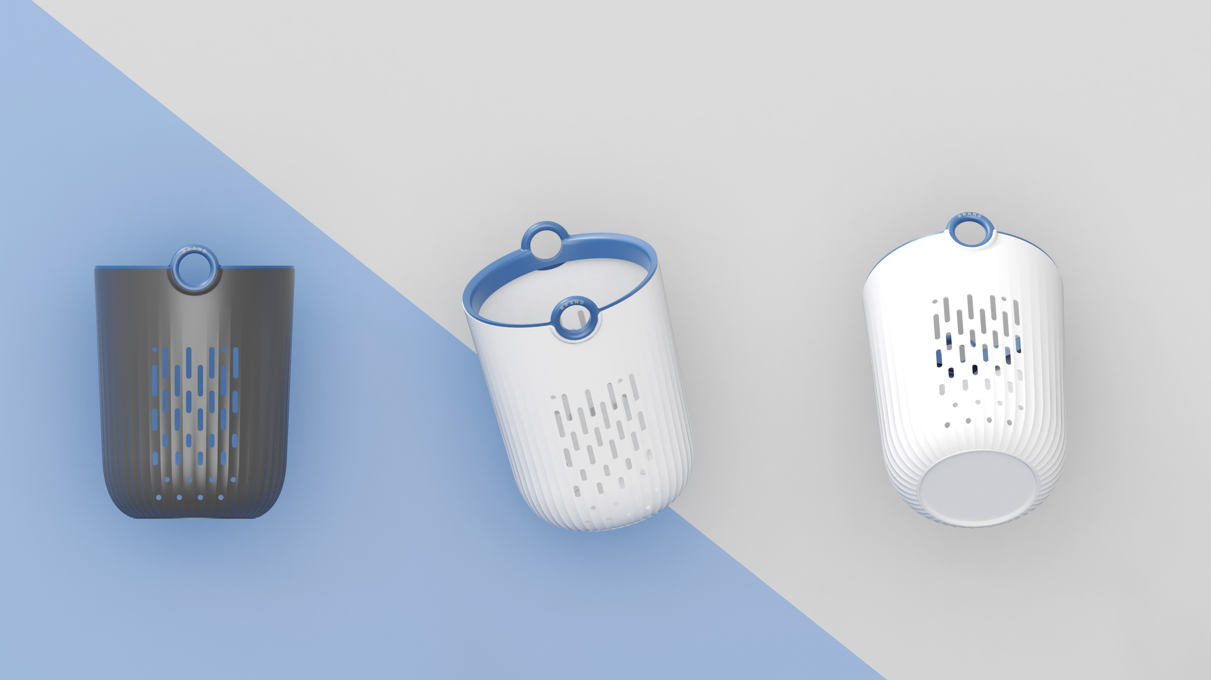 trash can，Hollow Trash，Easy Bagging Trash，Dopamine color matching，