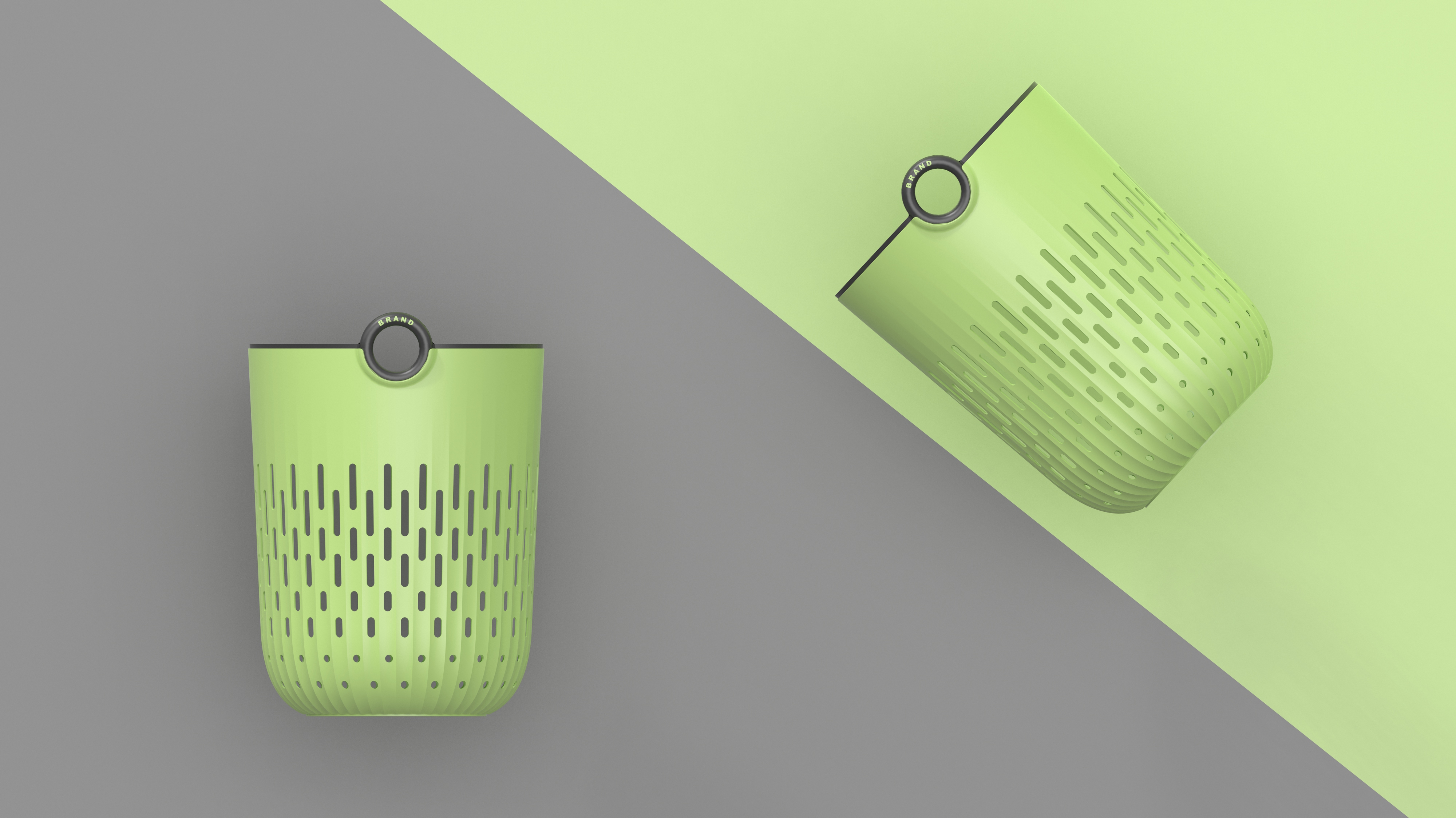 trash can，Hollow Trash，Easy Bagging Trash，Dopamine color matching，