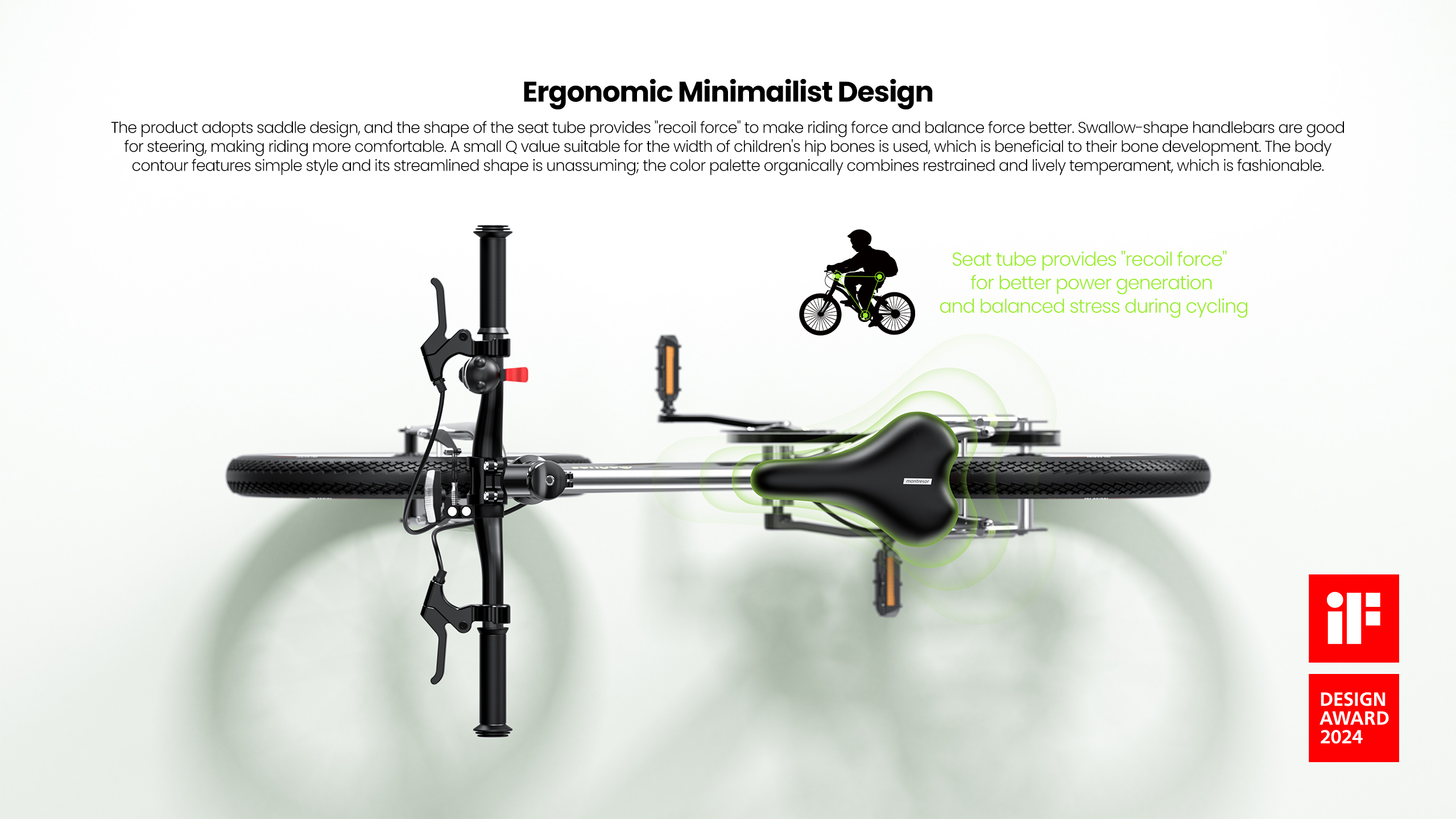 Children bicycle，product design，industrial design，Cute Beast，Riding tools，Bicycle，Design，2024 if Design Award，