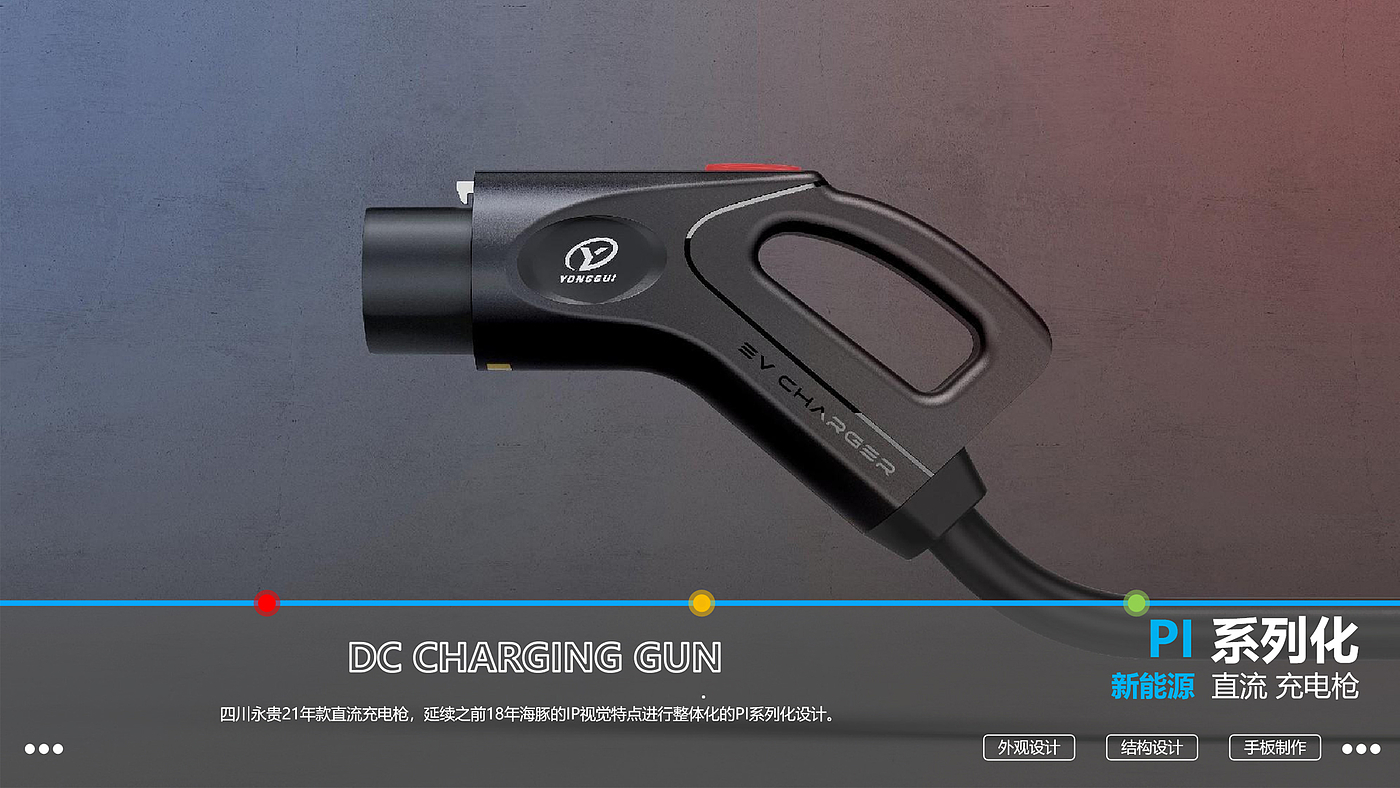 Charging gun design，Design of New Energy Charging Gun，Design of Car Charging Gun，Appearance Design of Charging Gun，
