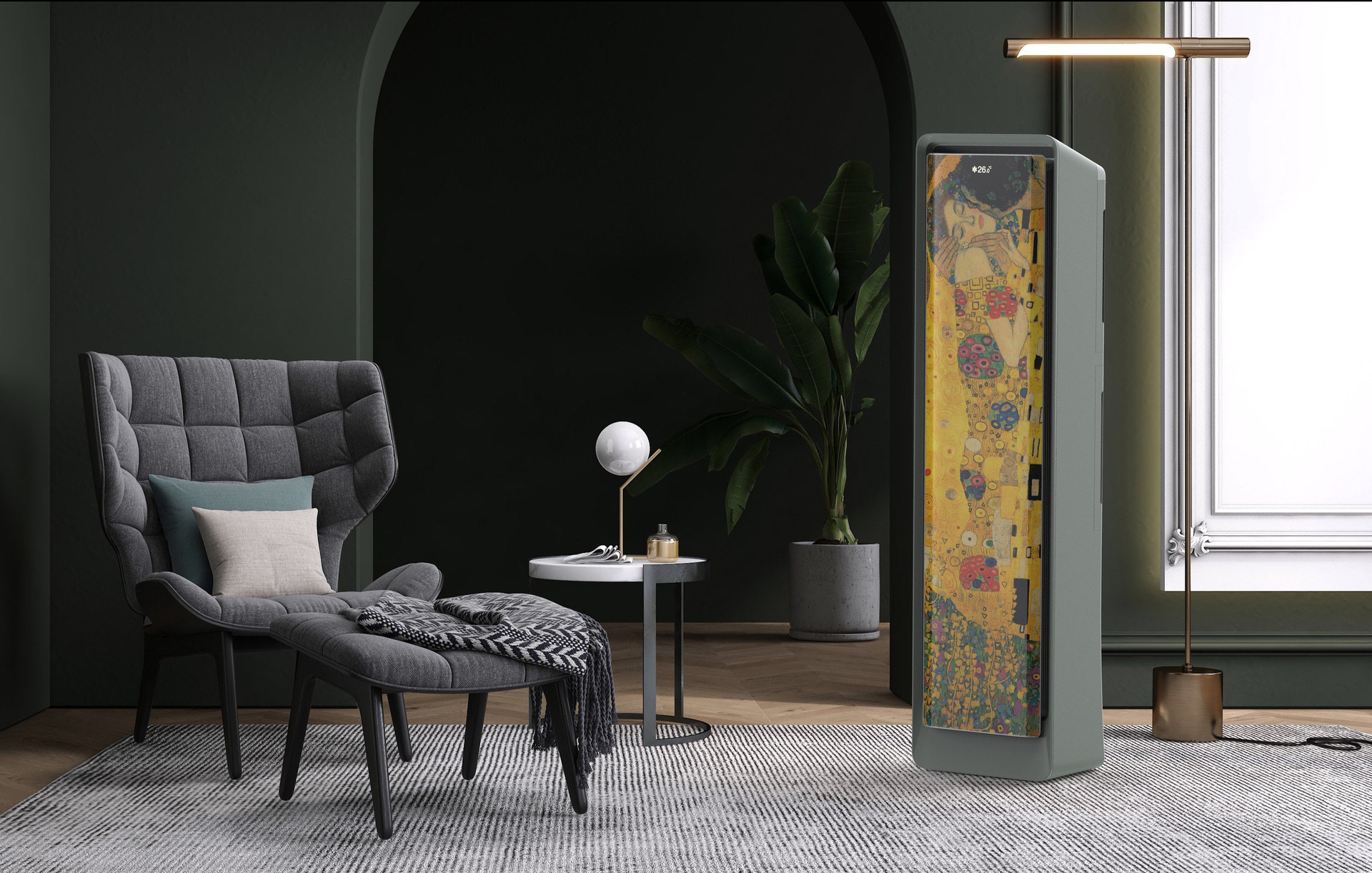 air conditioner，conceptual design，Large screen，