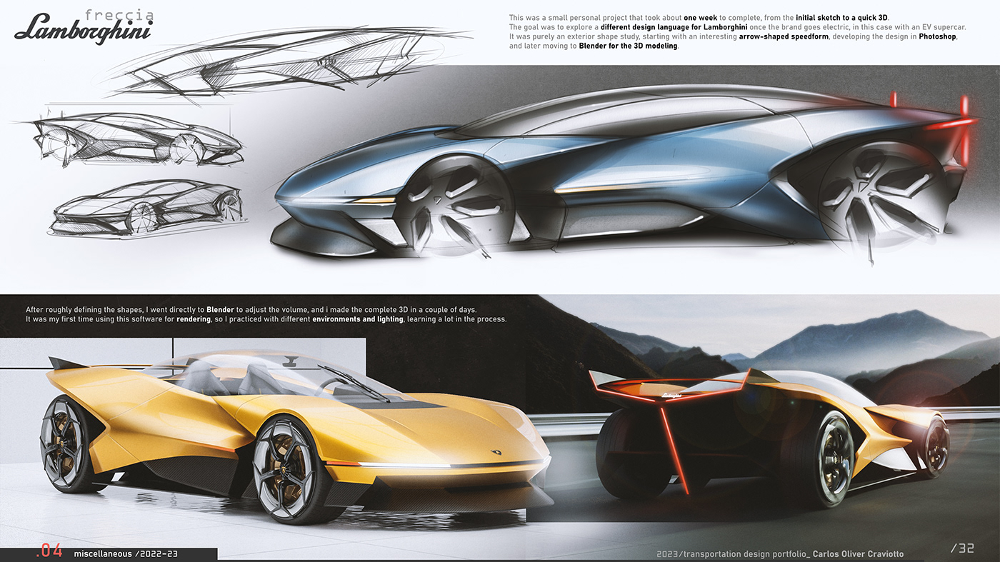 traffic，sample reels，2024，industrial design，Automobile design，