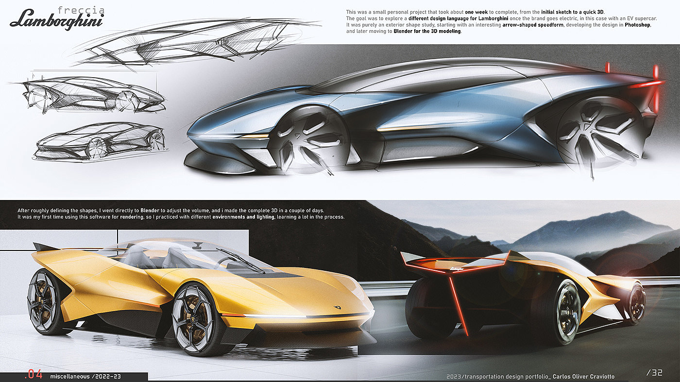 traffic，sample reels，2024，industrial design，Automobile design，