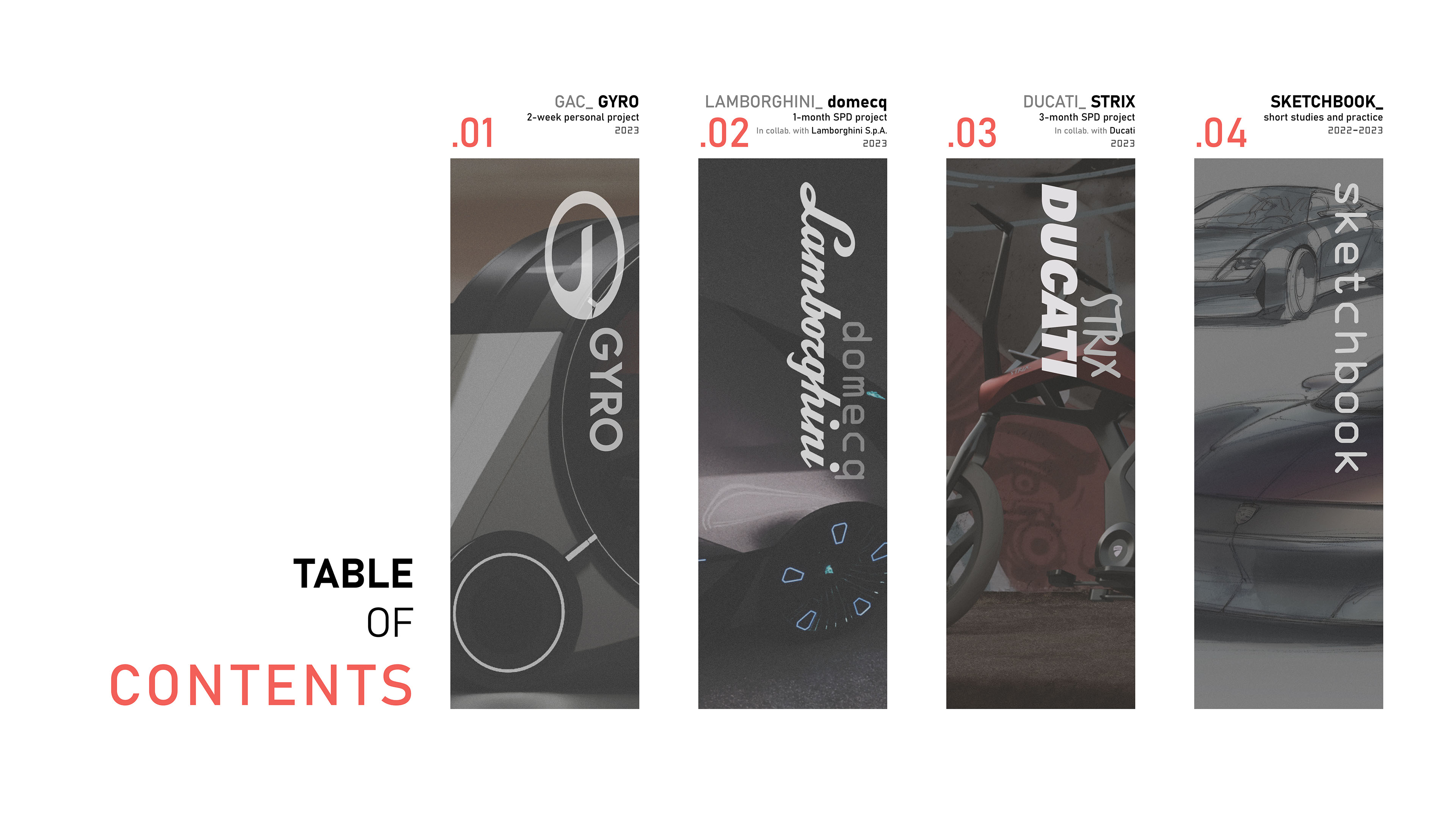 traffic，sample reels，2024，industrial design，Automobile design，