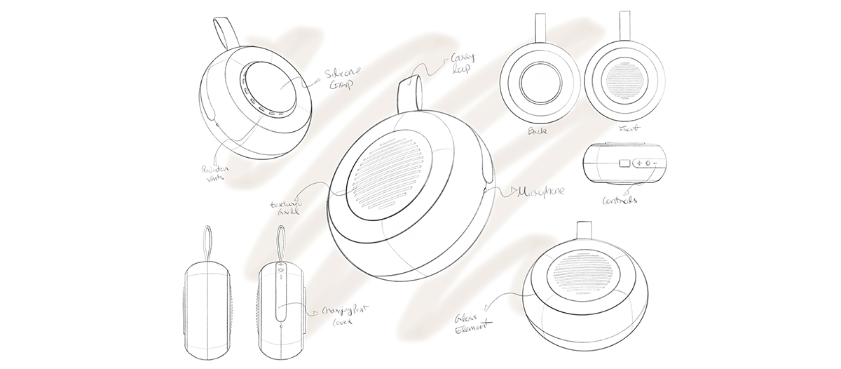 Ship Stone 105，industrial design，speaker，Portable，