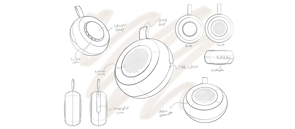 Ship Stone 105，industrial design，speaker，Portable，