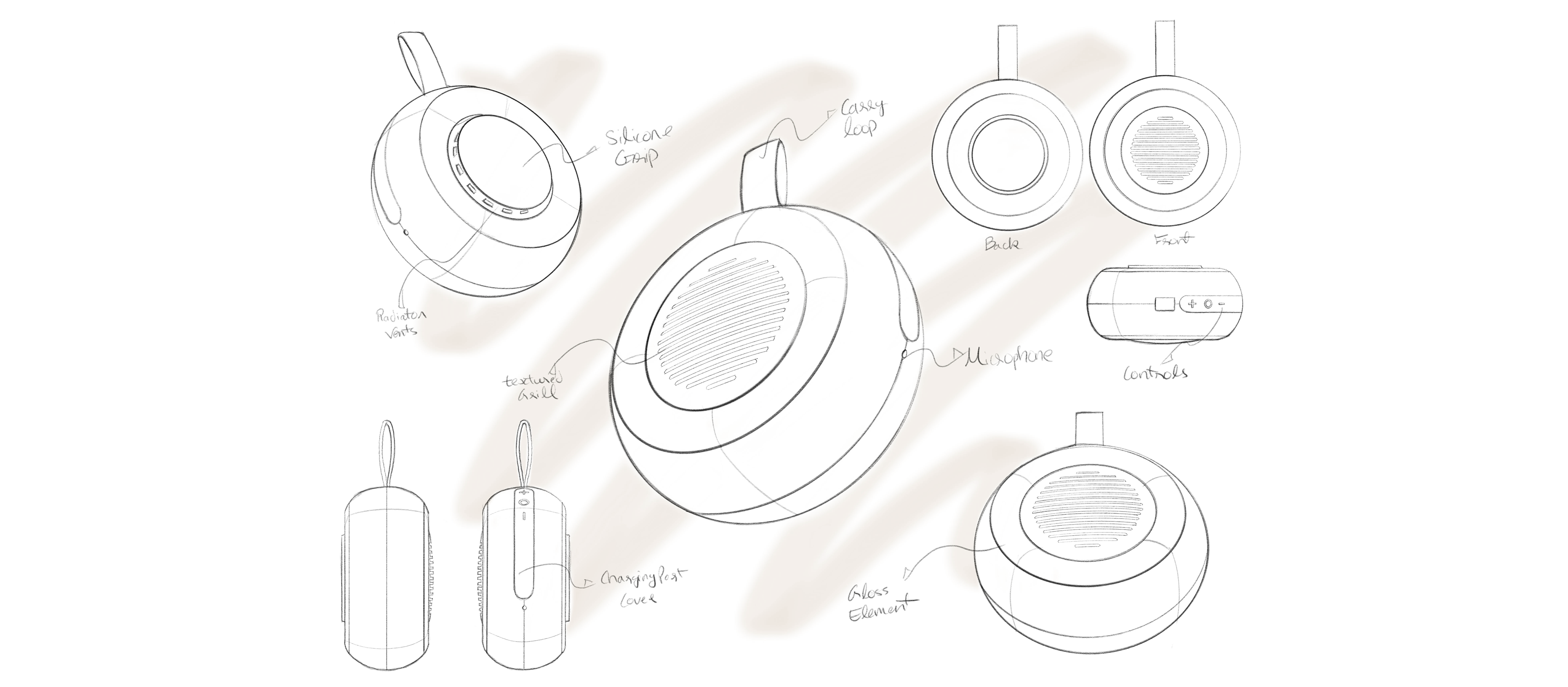 Ship Stone 105，industrial design，speaker，Portable，