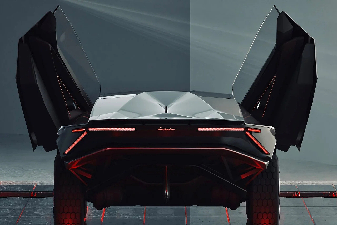 Xeno概念车，兰博基尼，电动超级跑车，车身造型，车灯设计，