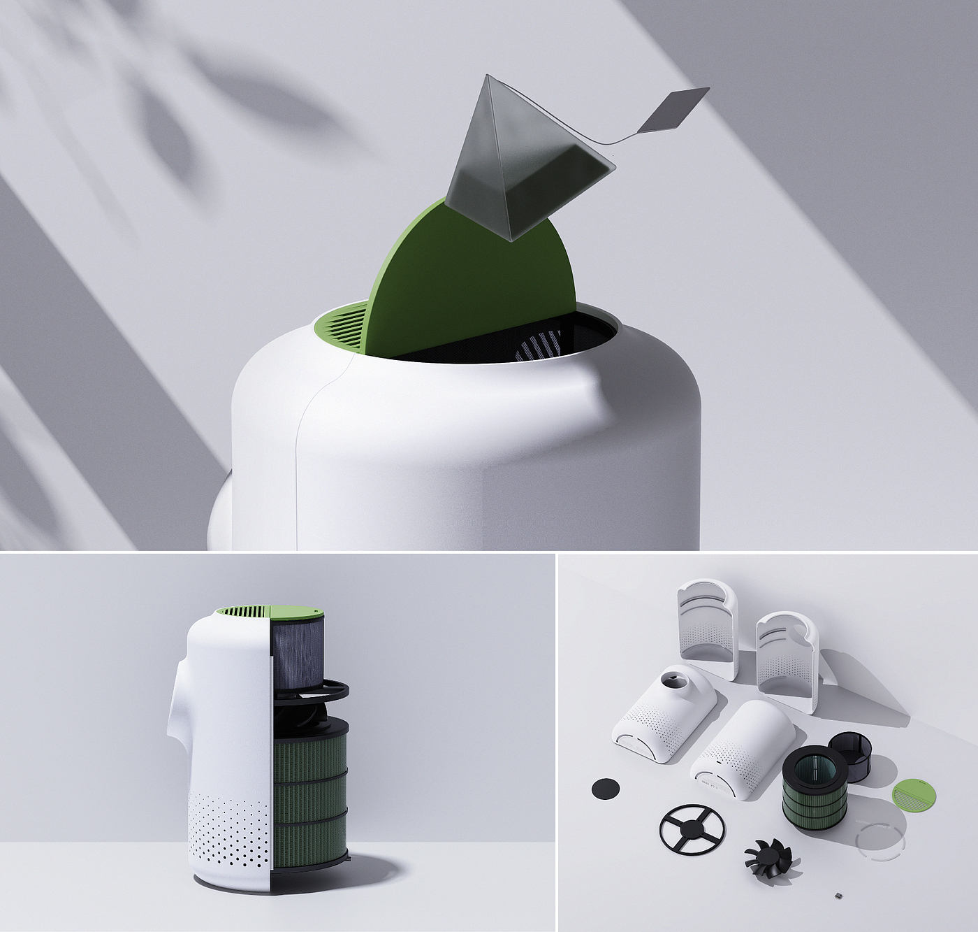 air cleaner，Dehumidifier design，Show humidifier，Tea，Tea bag，product design，