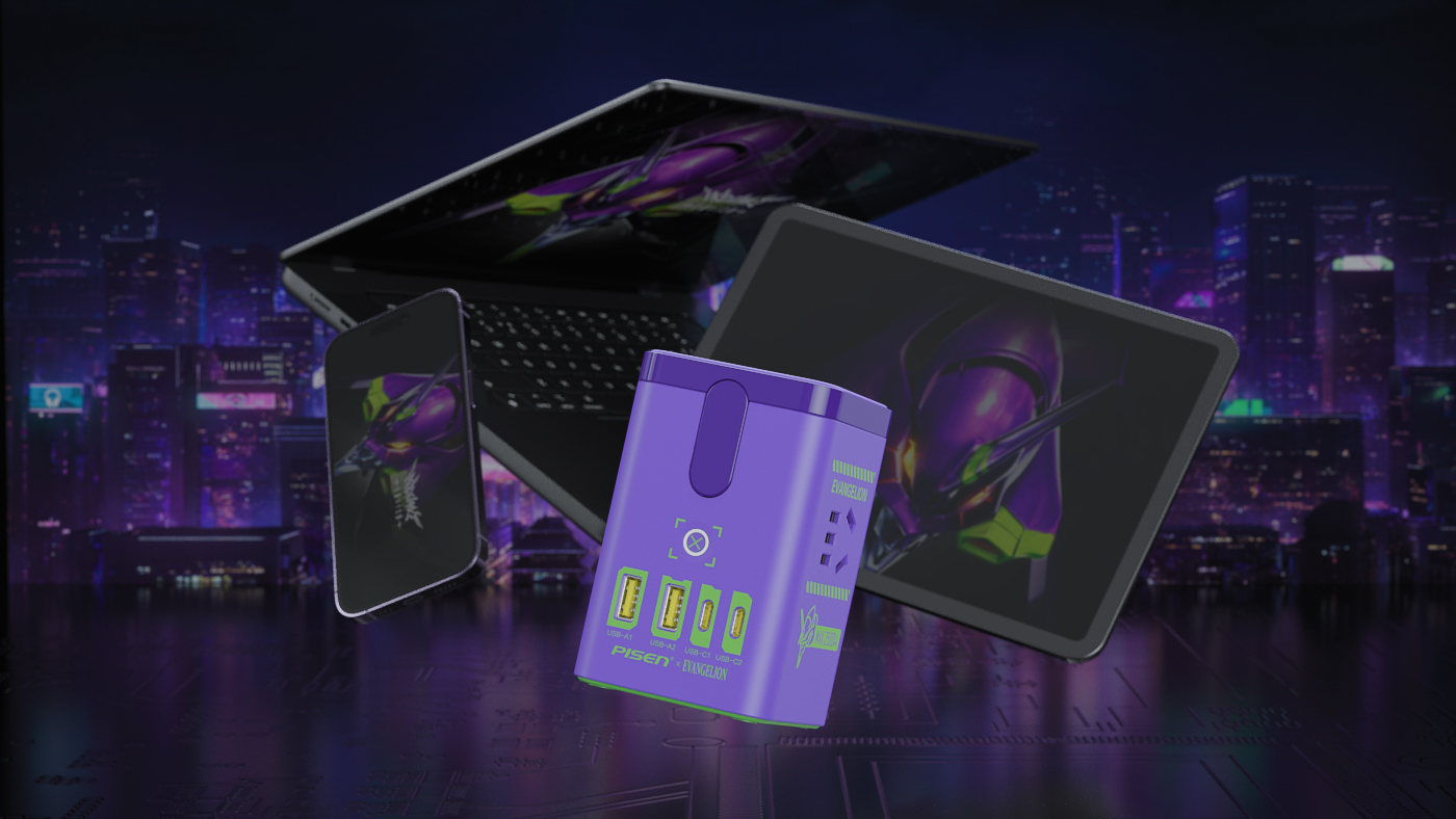 Neon Genesis Evangelion，EVA initial number machine，Desktop Charger，Wireless magnetic charging，Desktop socket，industrial design，Chaopin，