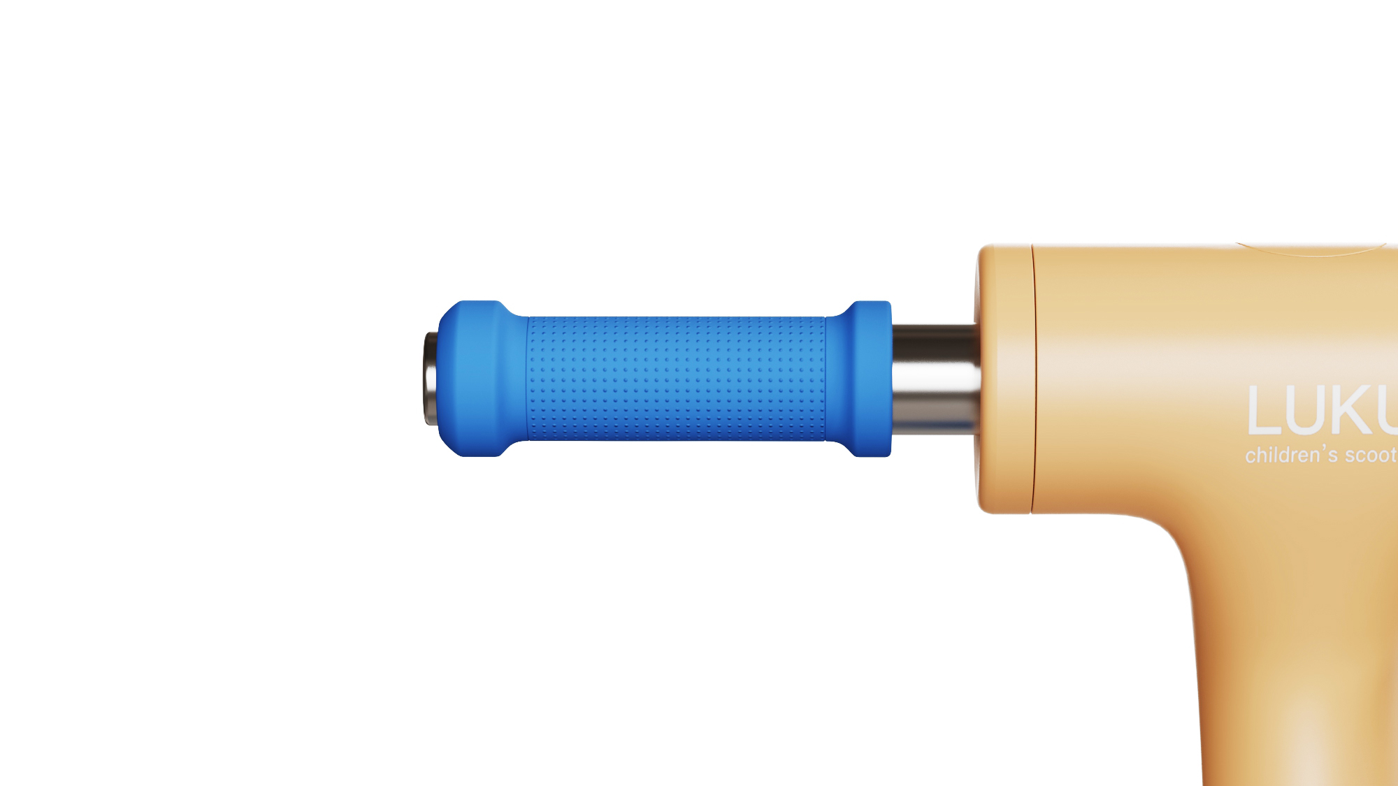 Children's scooter; blue; orange，